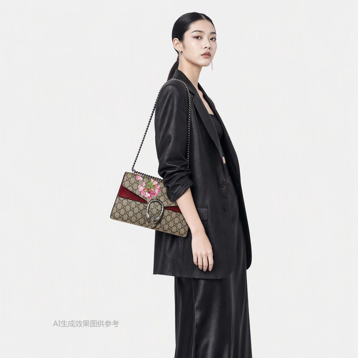 Gucci Gucci Dionysus Floral Coated Canvas Shoulder Bag Size ONE SIZE - 2 Thumbnail