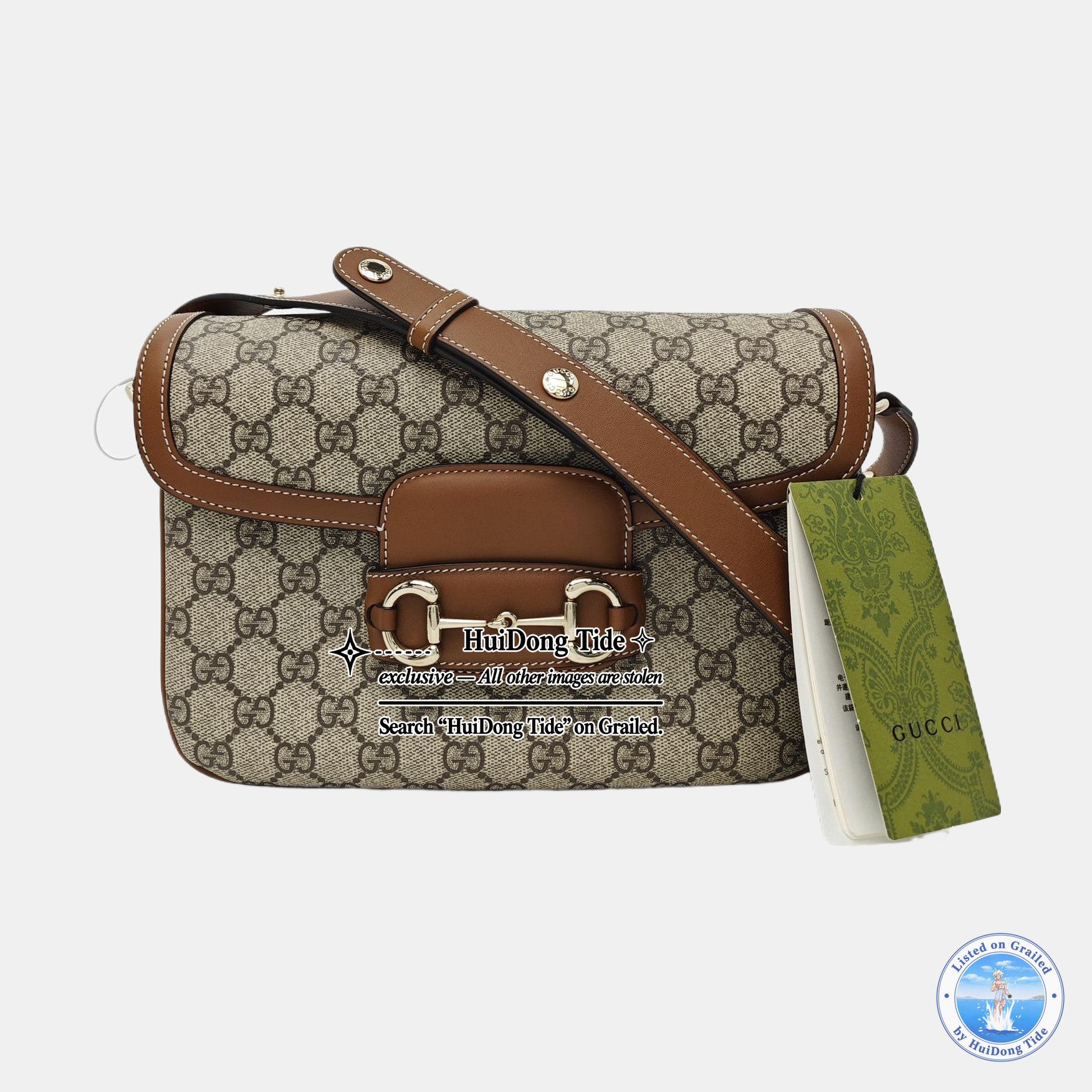 Gucci Gucci Horsebit 1955 GG Supreme Shoulder Bag Size ONE SIZE - 8 Thumbnail