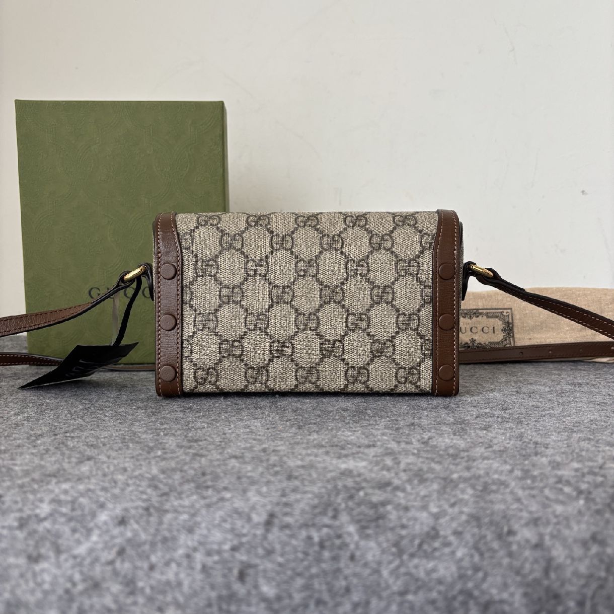 Gucci Gucci Horsebit 1955 Mini Logo Crossbody Bag Size ONE SIZE - 5 Thumbnail
