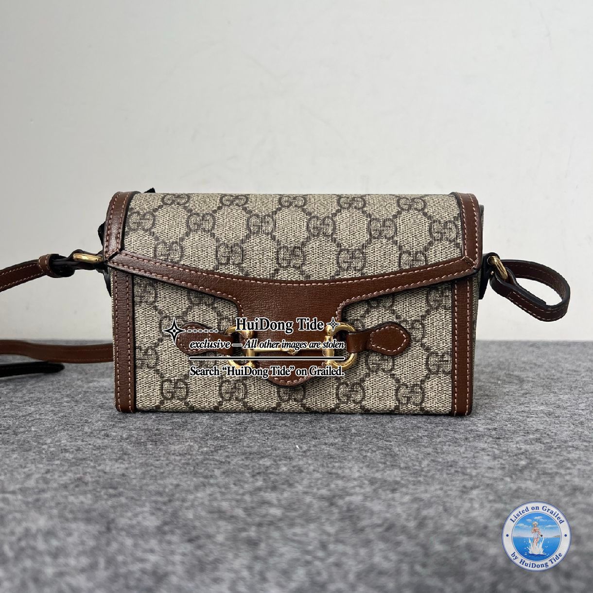 Gucci Gucci Horsebit 1955 Mini Logo Crossbody Bag Size ONE SIZE - 8 Thumbnail