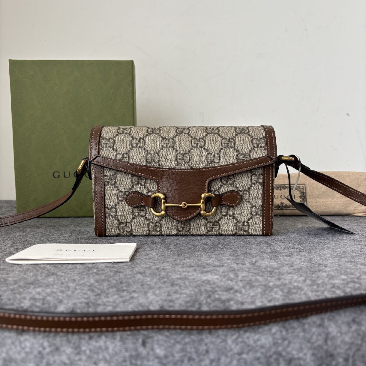 Gucci Gucci Horsebit 1955 Mini Logo Crossbody Bag Size ONE SIZE - 2 Thumbnail