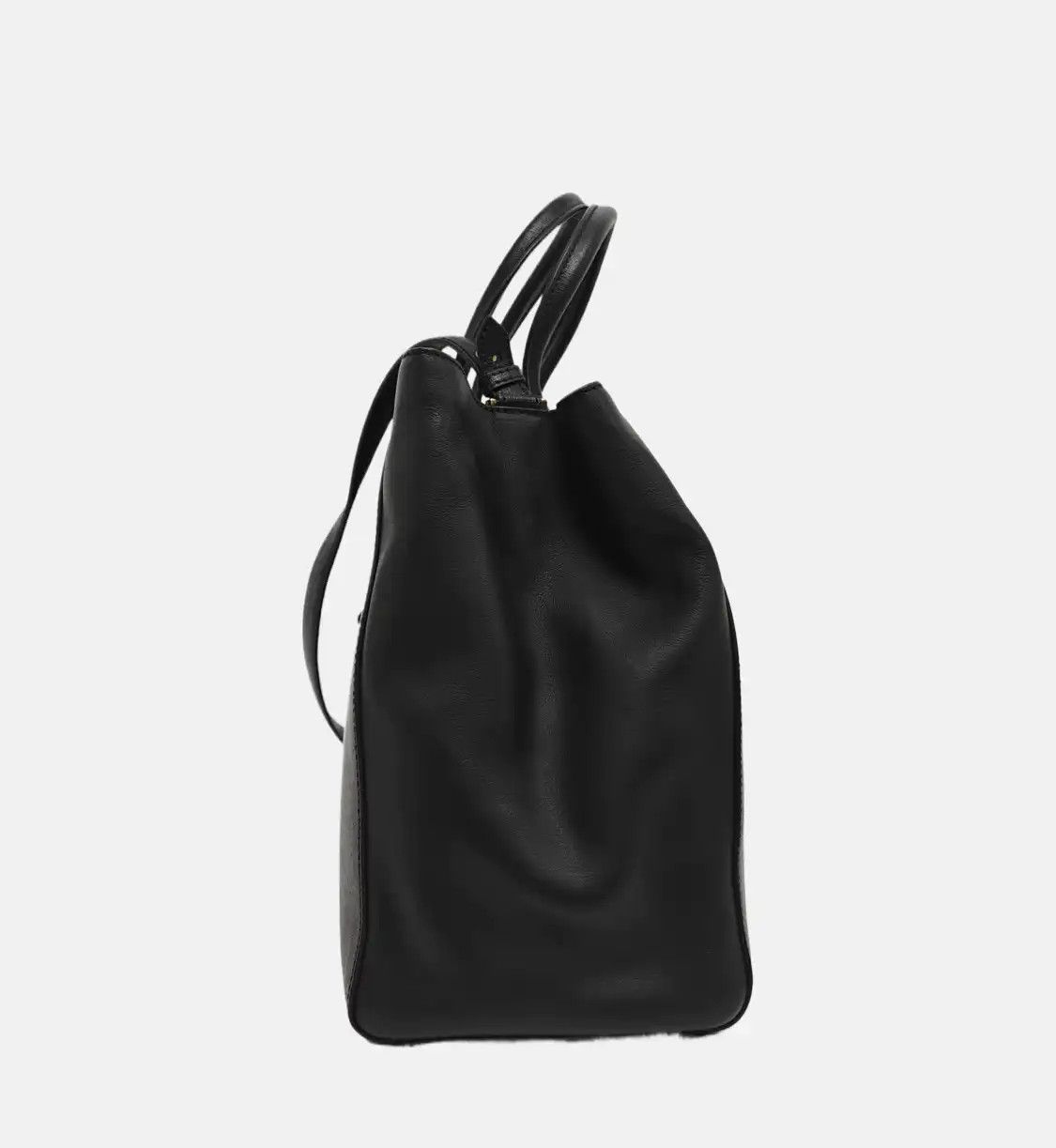 Fendi FENDI 2 Jours Medium black cowhide leather shoulder bag handbag gold hardware de Size ONE SIZE - 3 Thumbnail