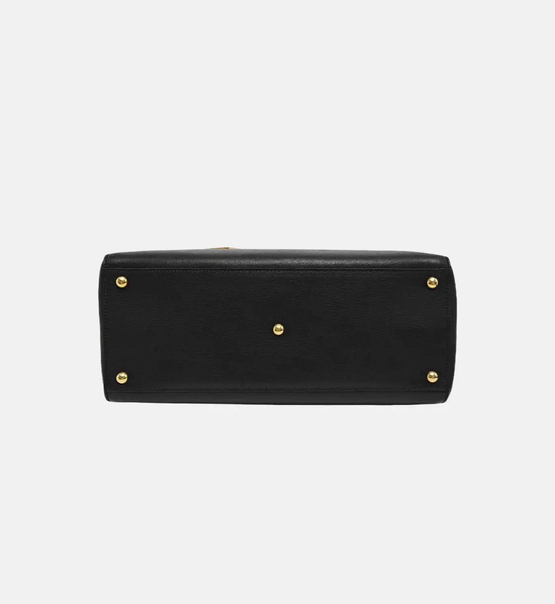 Fendi FENDI 2 Jours Medium black cowhide leather shoulder bag handbag gold hardware de Size ONE SIZE - 6 Thumbnail