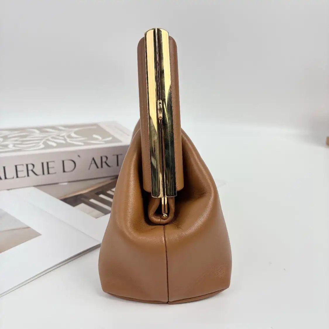 Fendi FENDI First Small brown sheepskin shoulder bag gold hardware detachable strap Size ONE SIZE - 3 Thumbnail