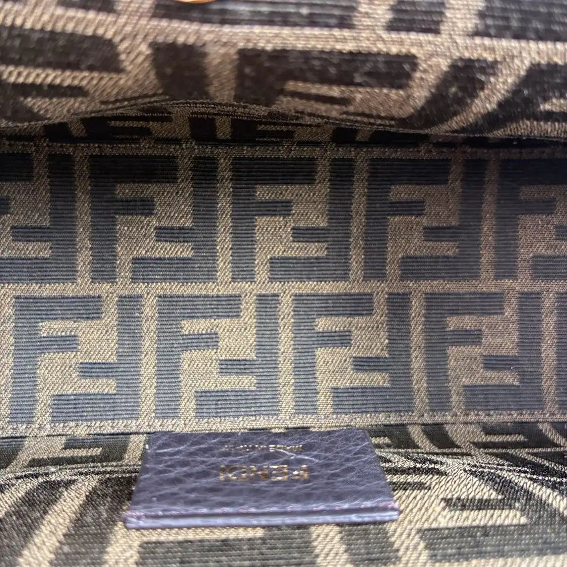 Fendi FENDI First Small brown sheepskin shoulder bag gold hardware detachable strap Size ONE SIZE - 5 Thumbnail