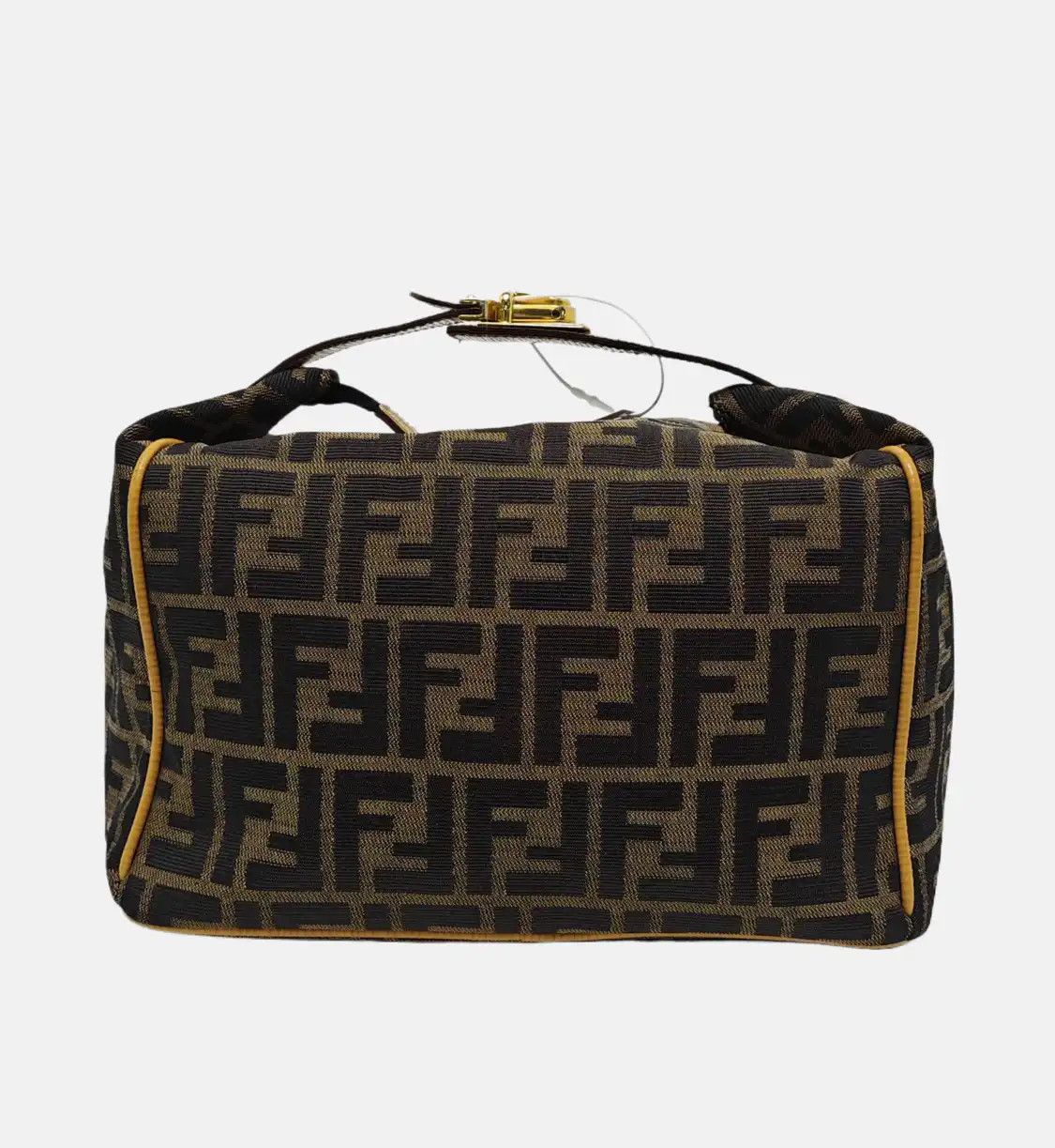 Fendi FENDI brown canvas doubleF handbag gold hardware Size ONE SIZE - 5 Thumbnail