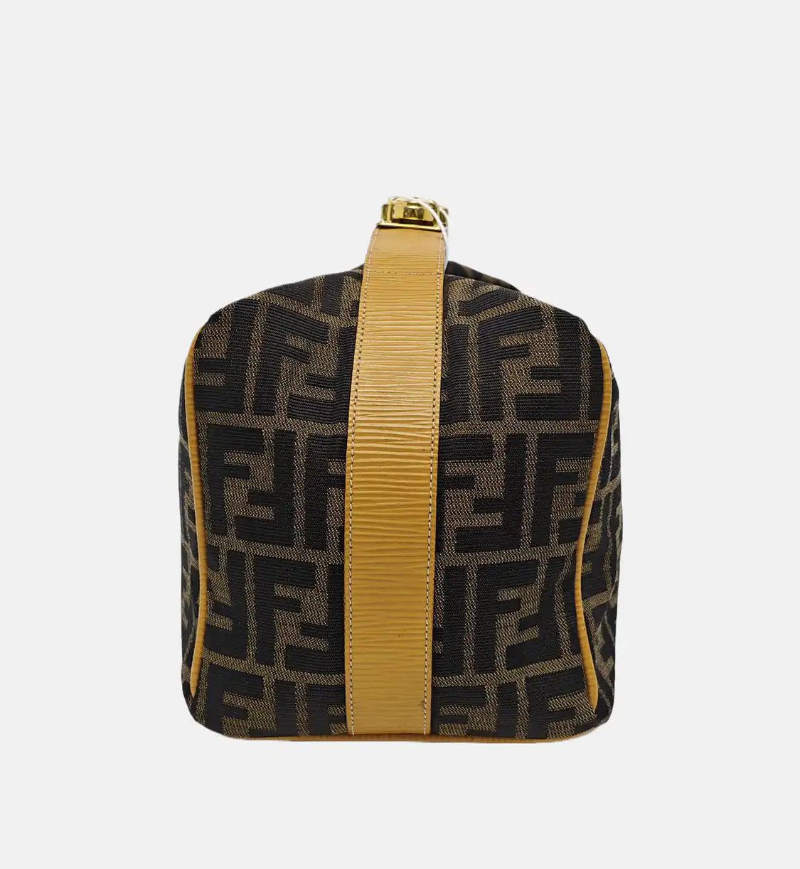 Fendi FENDI brown canvas doubleF handbag gold hardware Size ONE SIZE - 4 Thumbnail
