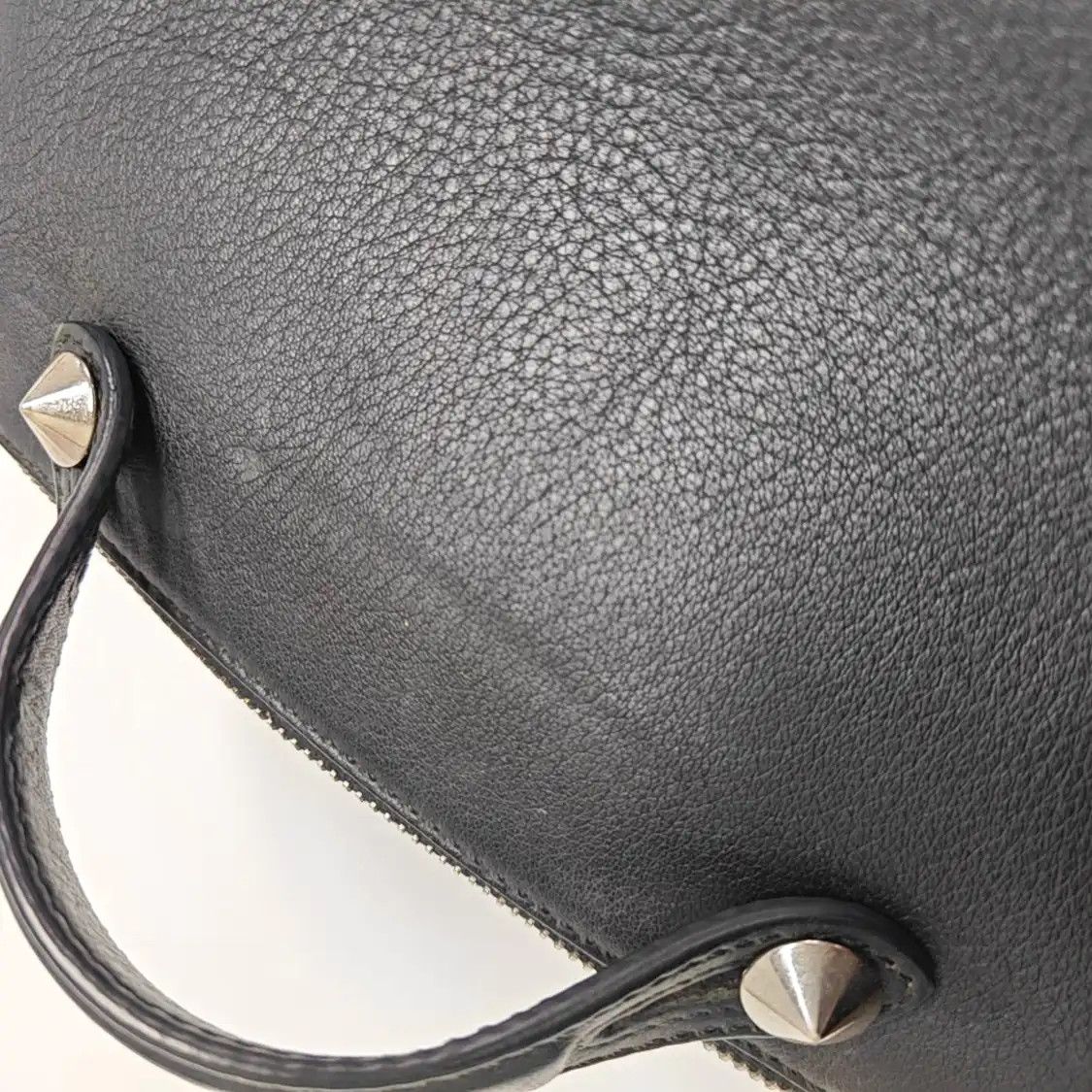 Fendi FENDI By The Way mini black cowhide leather stud crossbody bag shoulder bag hand Size ONE SIZE - 12 Thumbnail