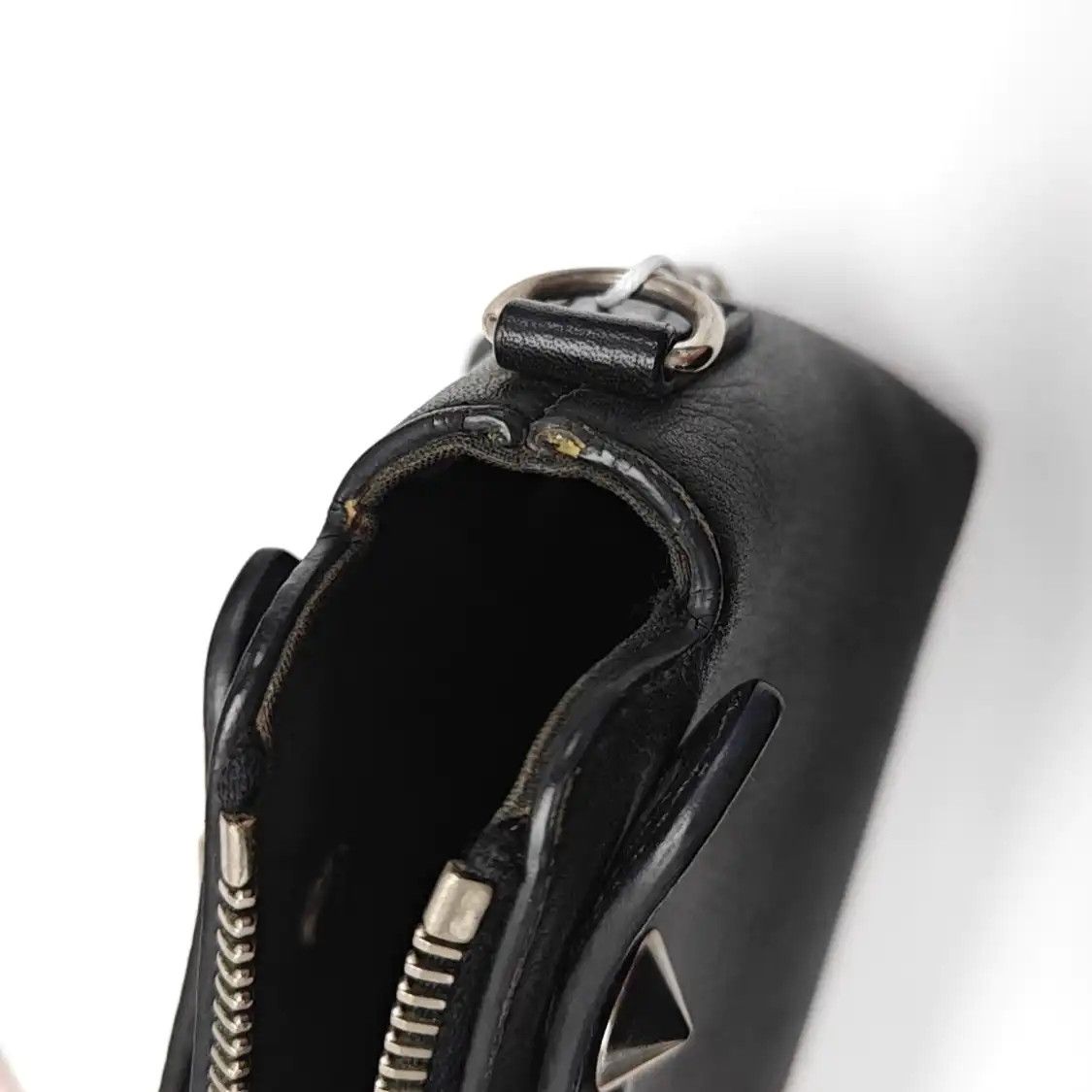 Fendi FENDI By The Way mini black cowhide leather stud crossbody bag shoulder bag hand Size ONE SIZE - 17 Thumbnail