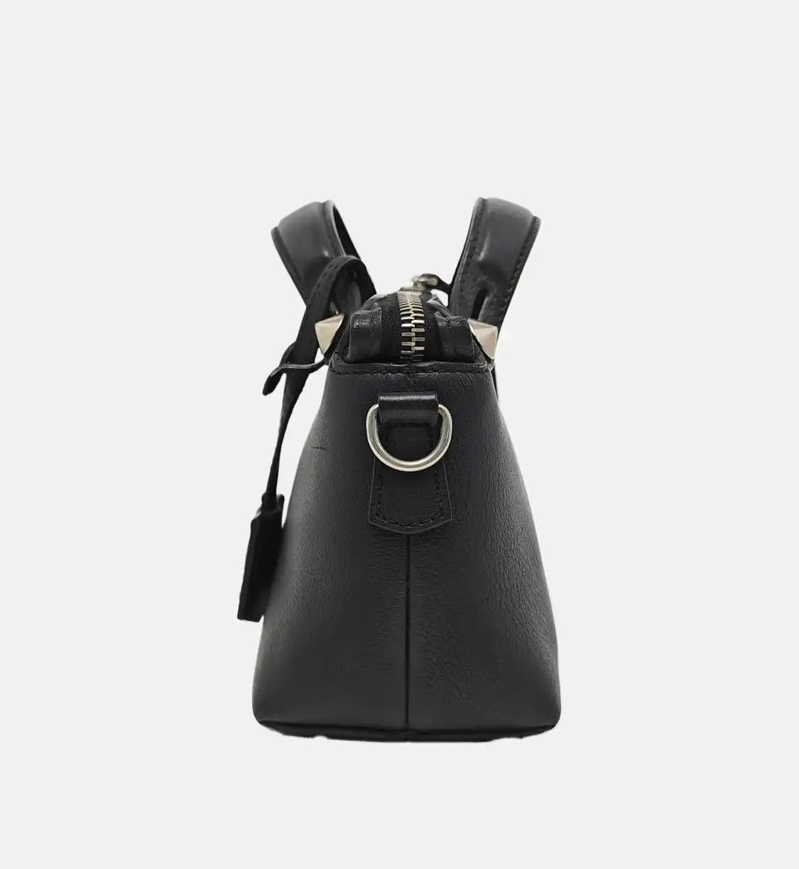 Fendi FENDI By The Way mini black cowhide leather stud crossbody bag shoulder bag hand Size ONE SIZE - 3 Thumbnail