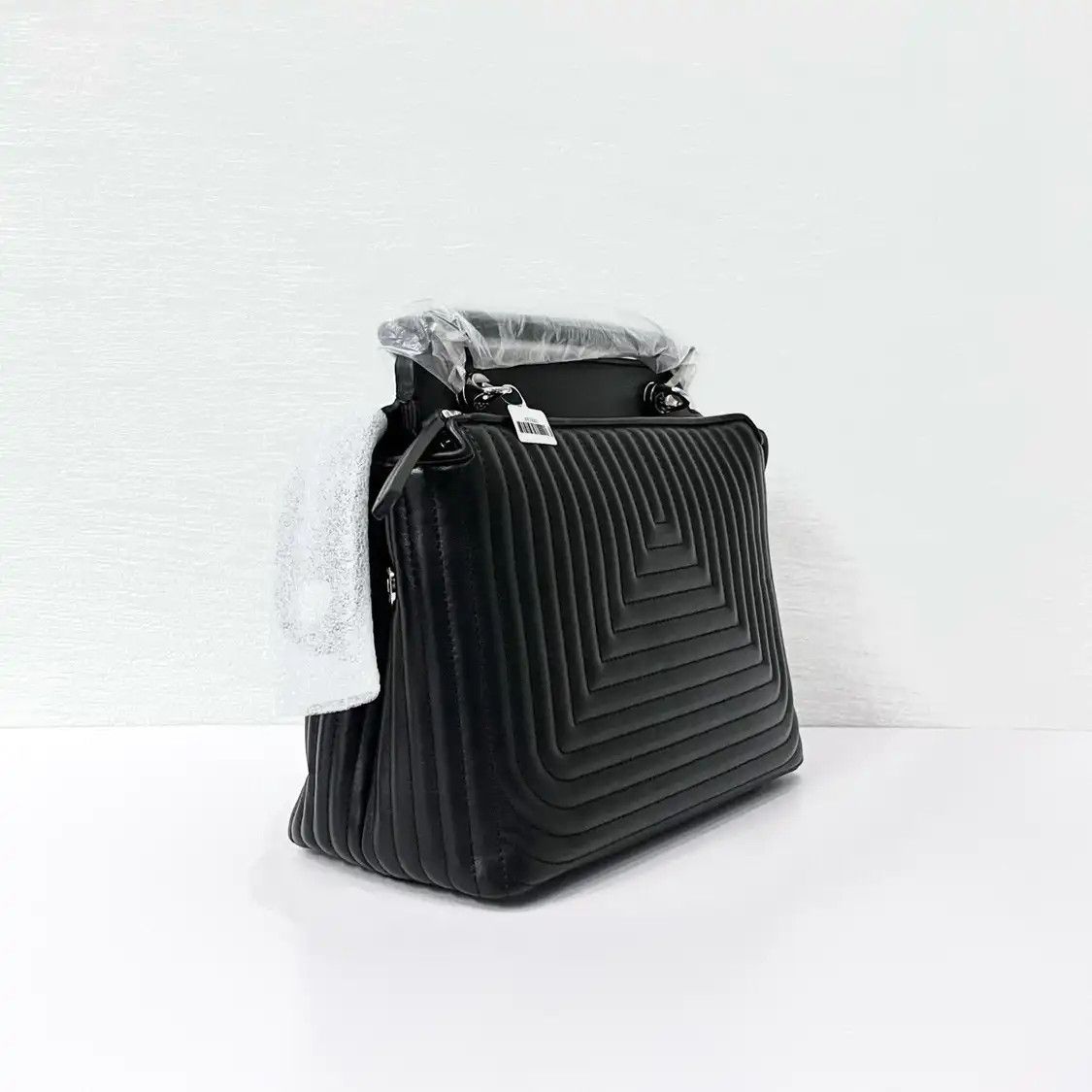 Fendi FENDI Dotcom black leather stud quilted shoulder bag Size ONE SIZE - 2 Thumbnail