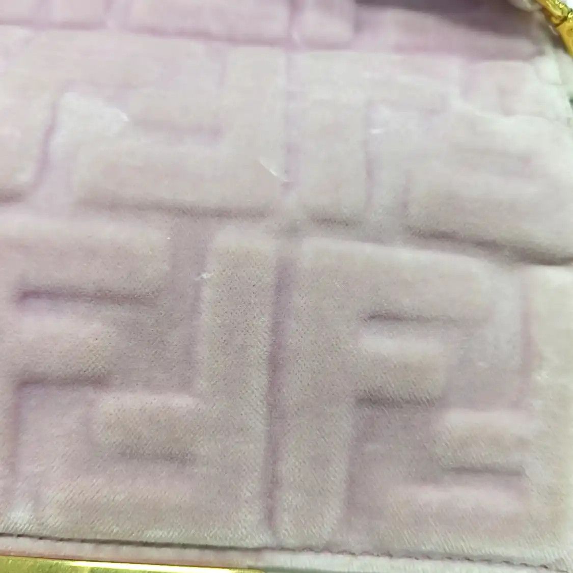 Fendi FENDI Baguette mini pink fabric doubleF shoulder bag gold hardware 2 striped det Size ONE SIZE - 11 Thumbnail