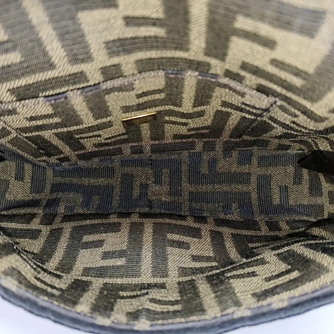 Fendi FENDI Baguette mini brown fabric doubleF jacquard baguette bag shoulder bag hand Size ONE SIZE - 7 Thumbnail
