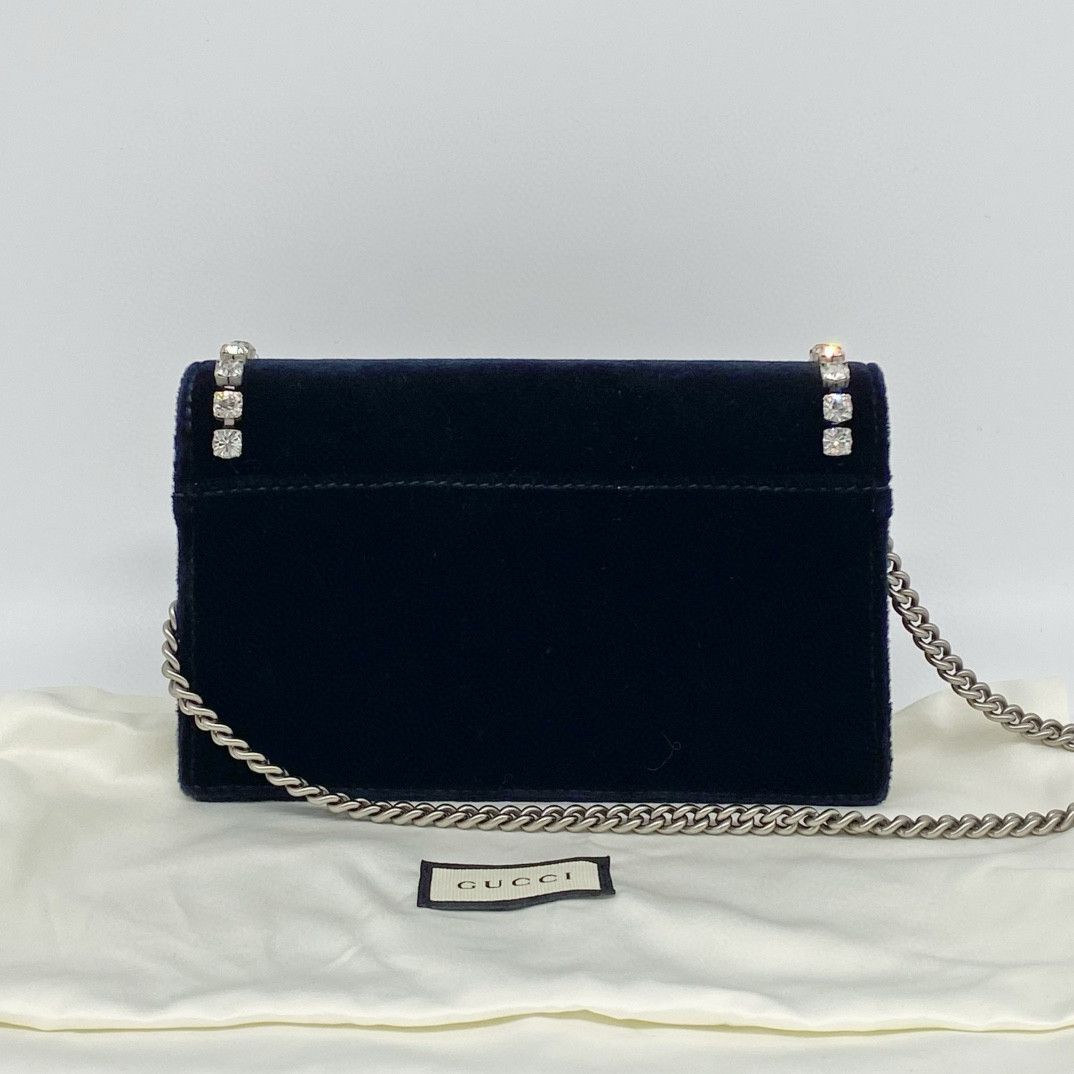 Gucci Gucci Dionysus Velvet Crystal Shoulder Bag Size ONE SIZE - 5 Thumbnail