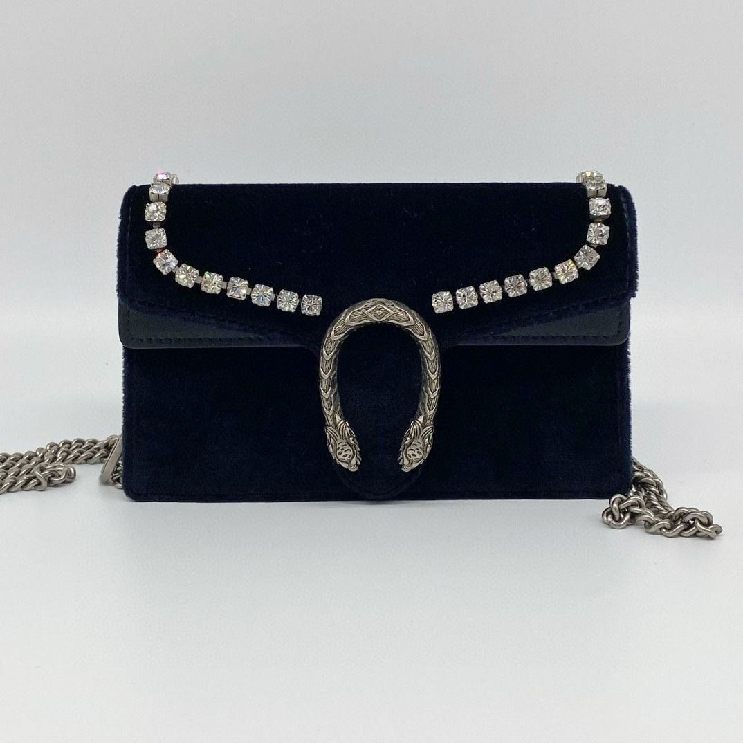 Gucci Gucci Dionysus Velvet Crystal Shoulder Bag Size ONE SIZE - 2 Thumbnail