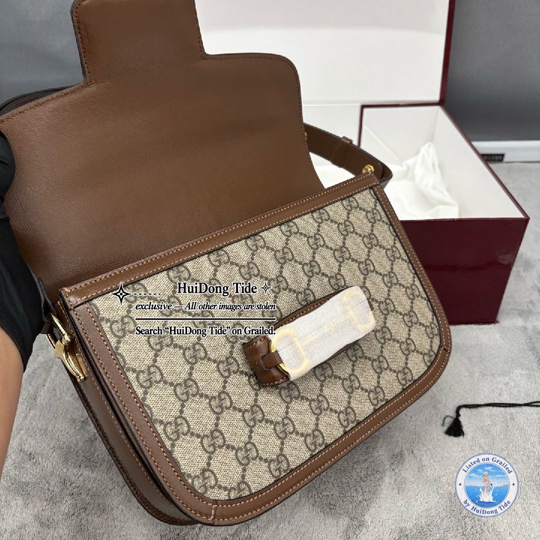 Gucci Gucci Horsebit 1955 Monogram Shoulder Bag Size ONE SIZE - 11 Thumbnail
