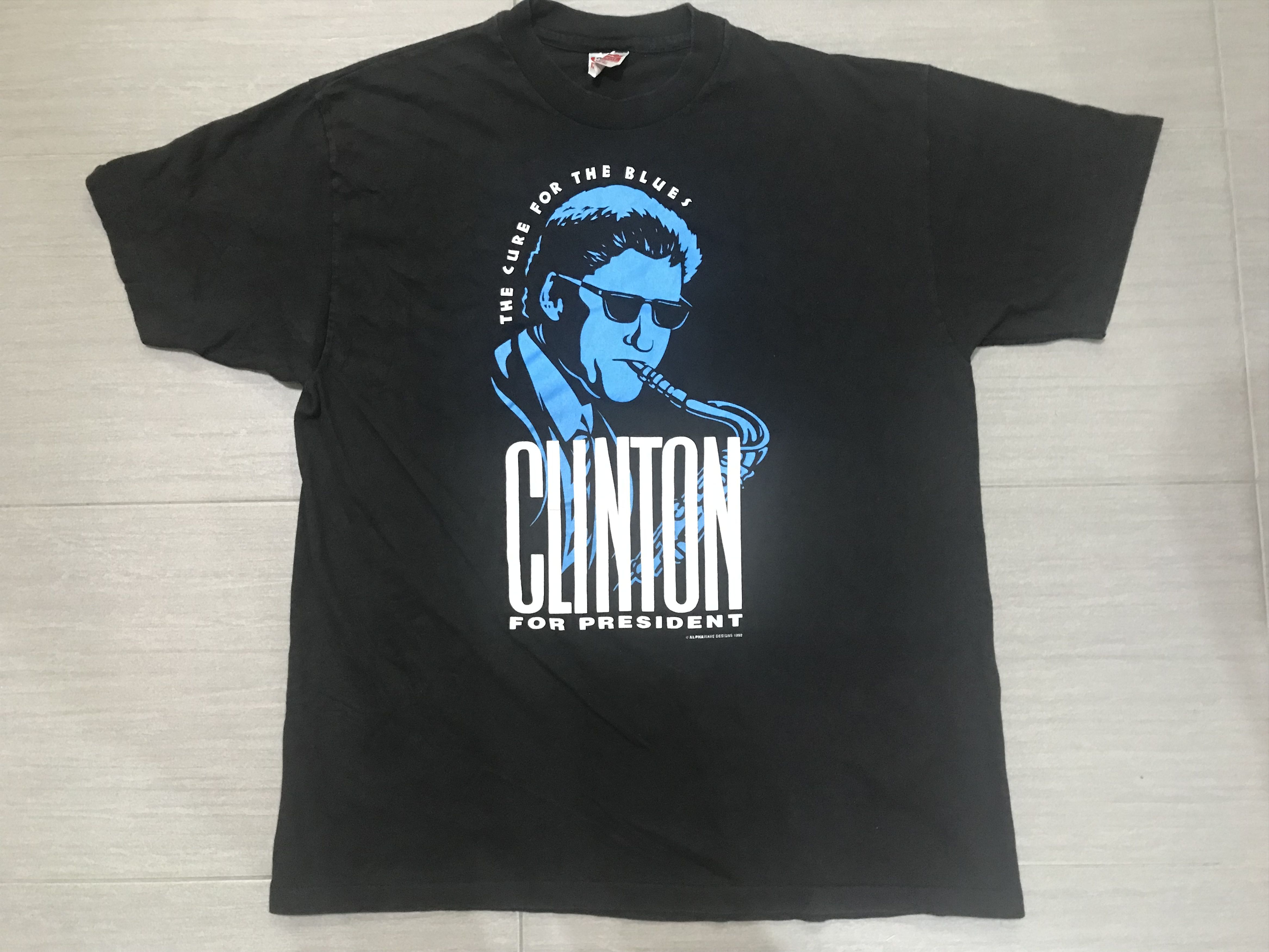 President's VINTAGE 90’S CLINTON FOR PRESIDENT TEE SHIRT Size US XL / EU 56 / 4 - 3 Thumbnail