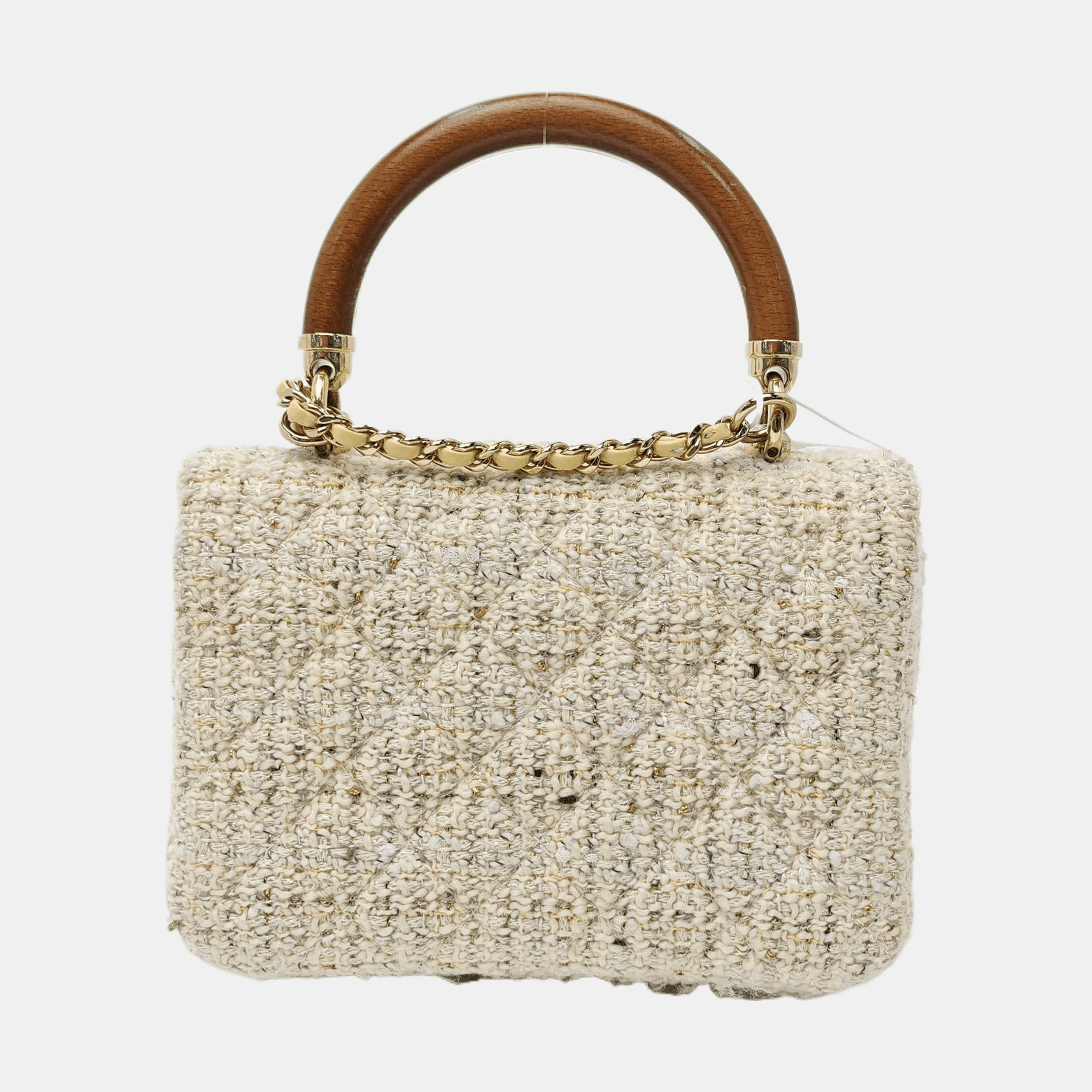 Chanel Chanel Tweed Classic Flap Handle Bag ONE SIZE Size ONE SIZE - 5 Thumbnail