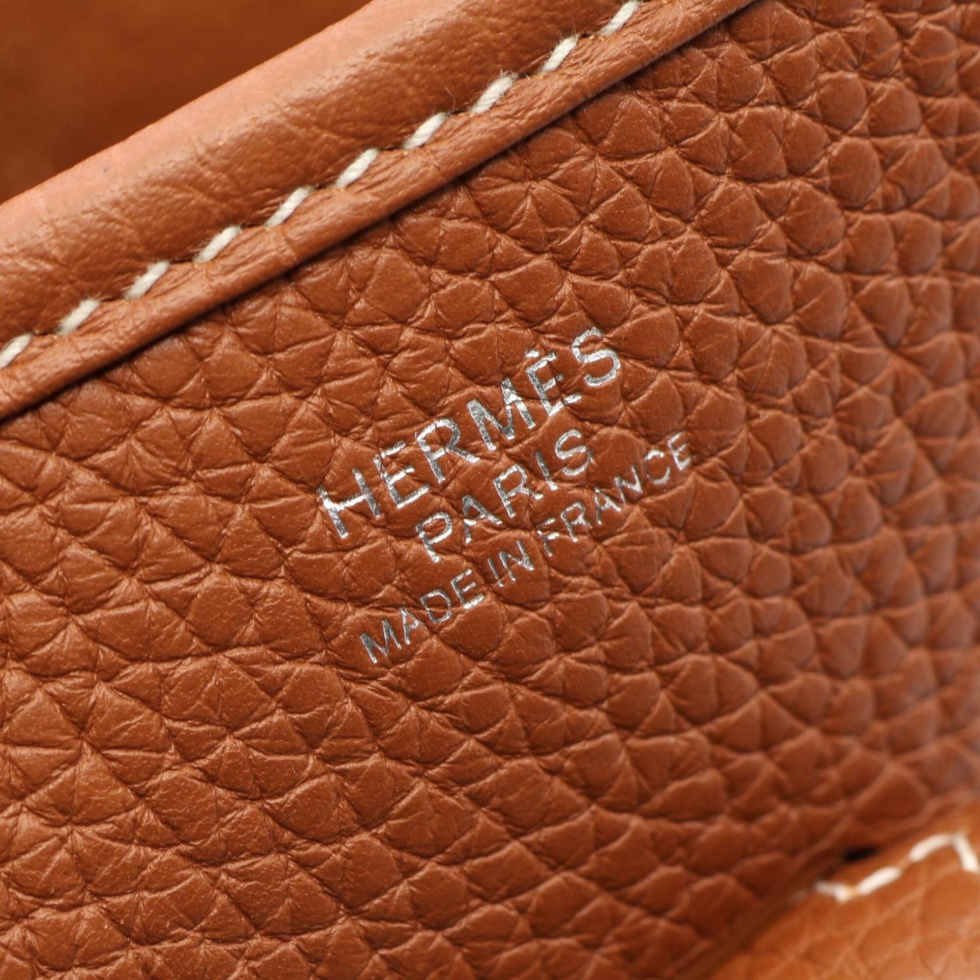 Hermes Hermes Evelyne 3 Trois PM Gold Shoulder Bag/Handbag, Taurillon Clemence Leather, Women's, Brown Tones Size ONE SIZE - 4 Thumbnail