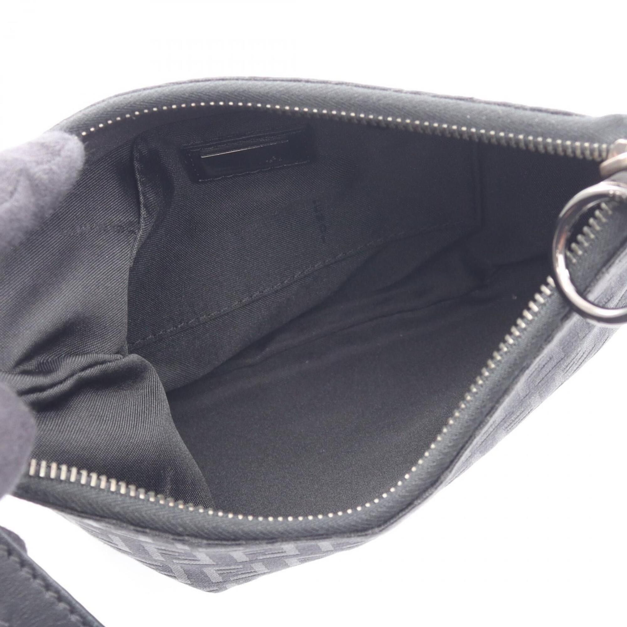 Fendi Fendi Zucchino Shoulder Bag/Handbag, Canvas and Leather, Women's, Black (8BR248) Size ONE SIZE - 3 Thumbnail