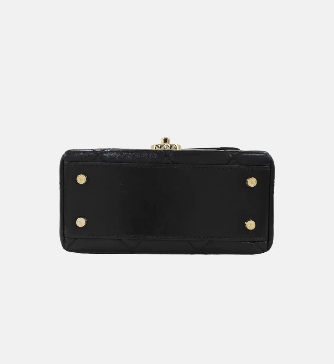 Chanel CHANEL mini black cowhide leather quilted shoulder bag handbag crossbody bag gol Size ONE SIZE - 6 Thumbnail