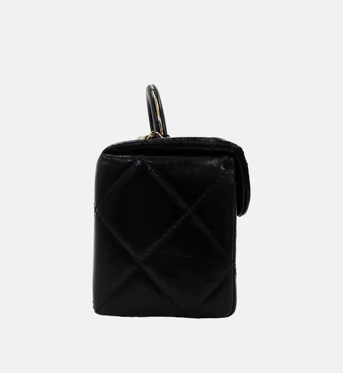 Chanel CHANEL mini black cowhide leather quilted shoulder bag handbag crossbody bag gol Size ONE SIZE - 4 Thumbnail