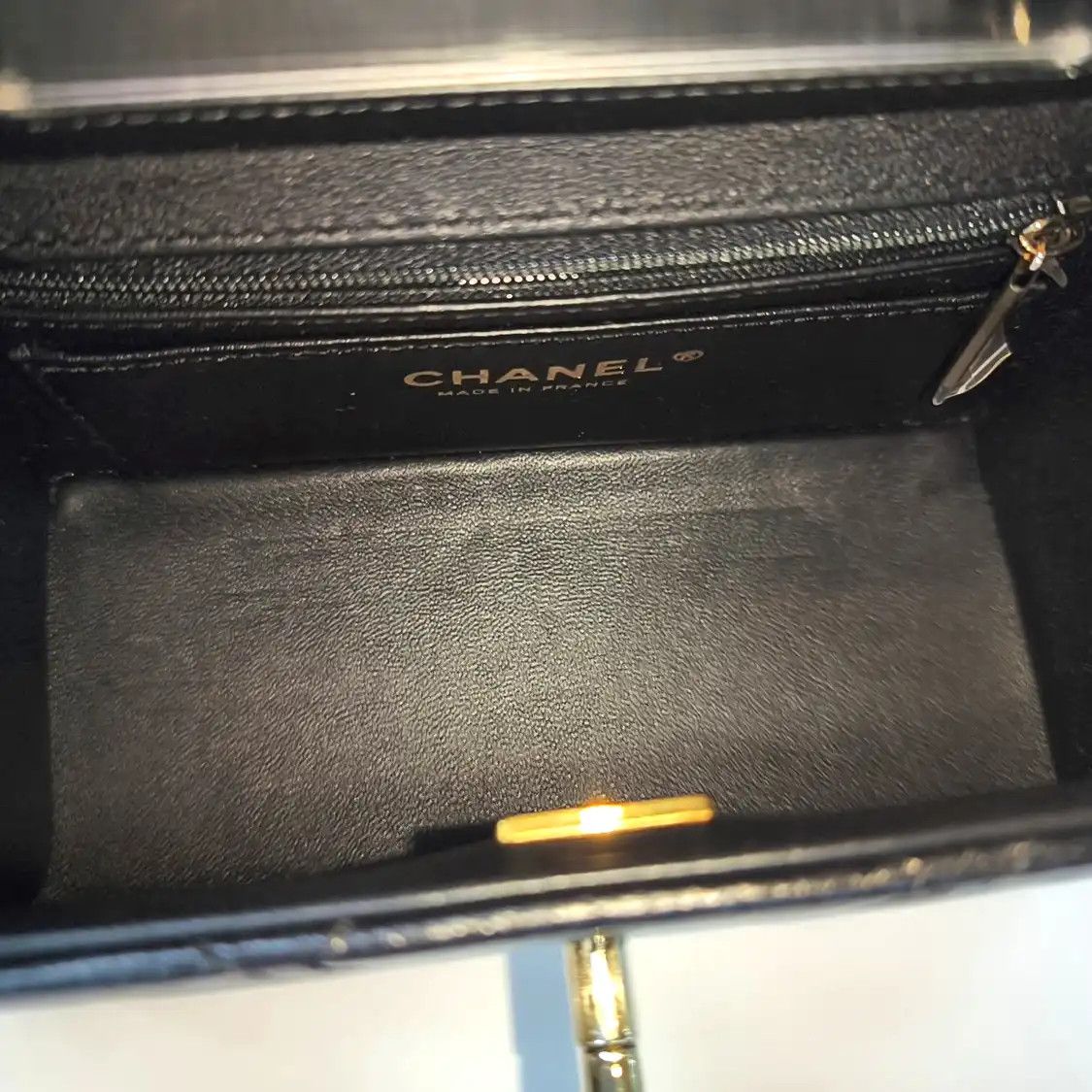 Chanel CHANEL mini black cowhide leather quilted shoulder bag handbag crossbody bag gol Size ONE SIZE - 7 Thumbnail