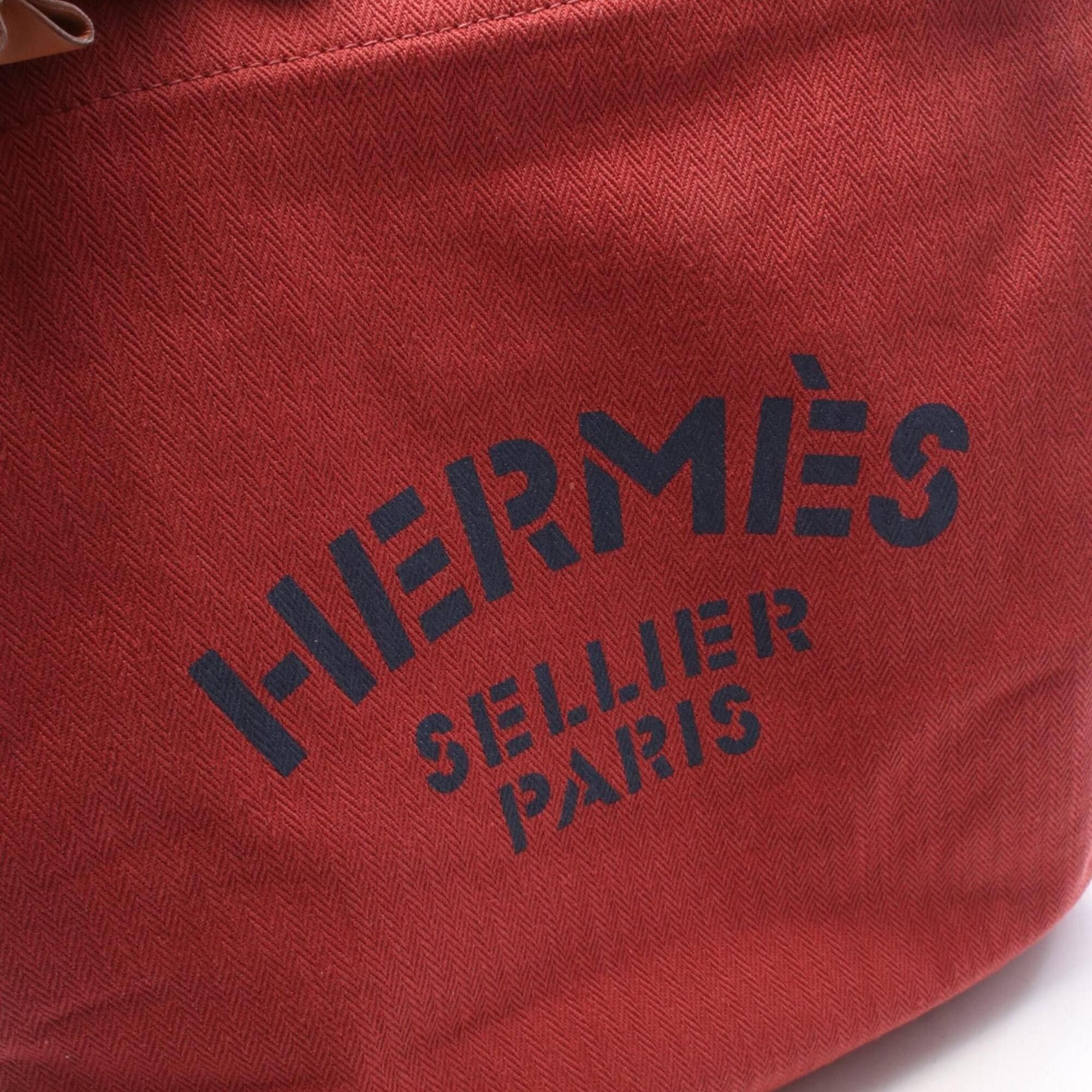 Hermes Hermes Aline MM Rouge H Gold Shoulder Bag Handbag Toile Chevron Veau Swift Women's Red Navy Brown H000867EKAB Size ONE SIZE - 4 Thumbnail