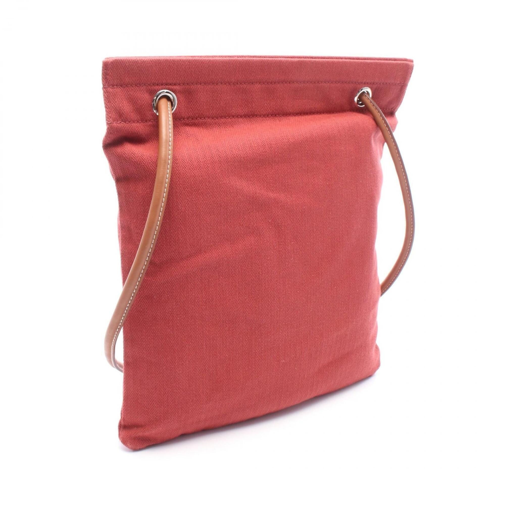 Hermes Hermes Aline MM Rouge H Gold Shoulder Bag Handbag Toile Chevron Veau Swift Women's Red Navy Brown H000867EKAB Size ONE SIZE - 2 Thumbnail