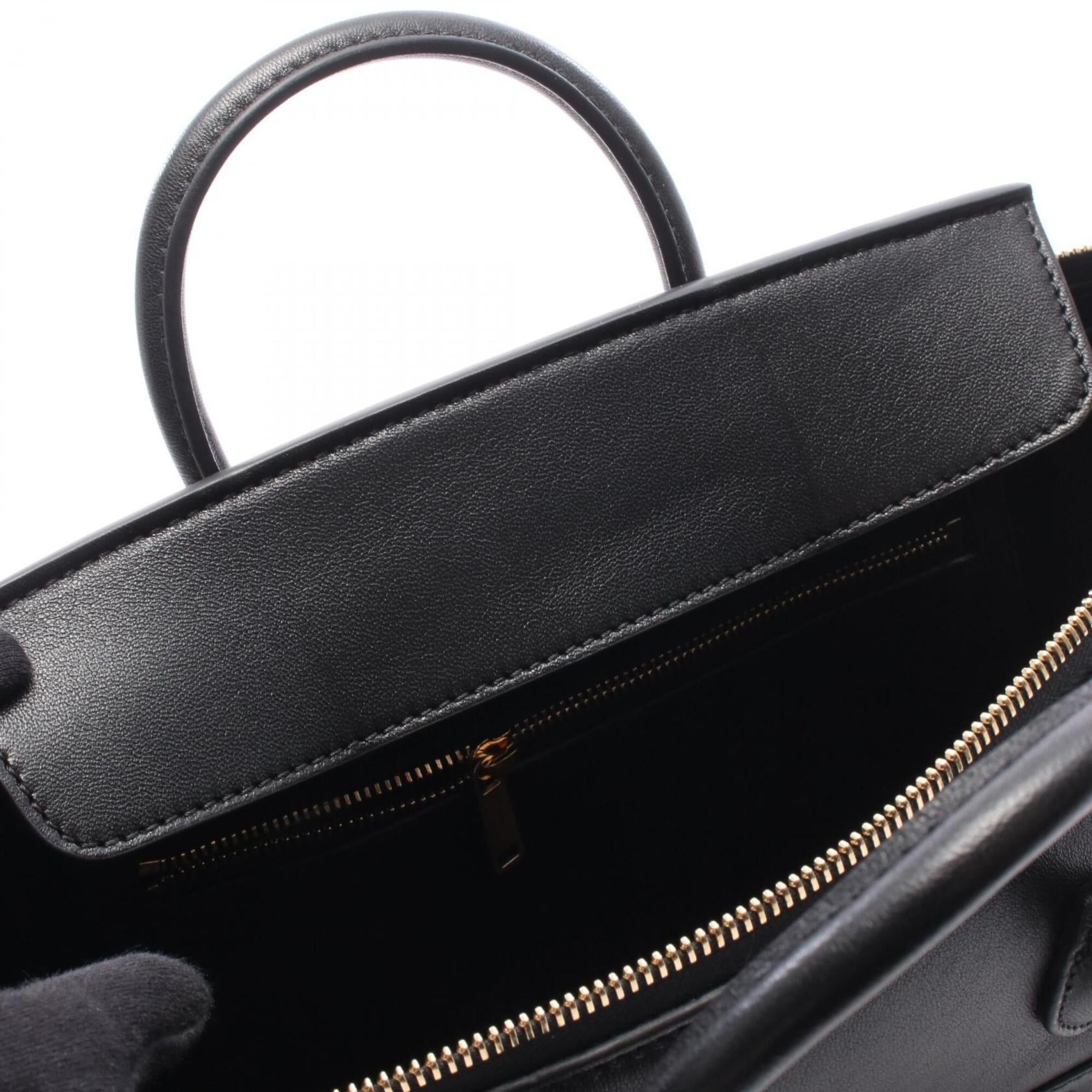 Celine Celine Little Luggage Small 2-Way Handbag, Leather, Women's, Black, L108J3056.38NO Size ONE SIZE - 5 Thumbnail