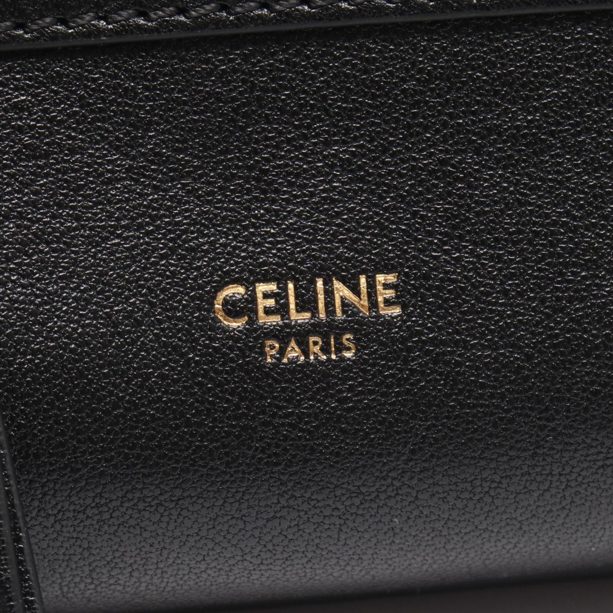Celine Celine Little Luggage Small 2-Way Handbag, Leather, Women's, Black, L108J3056.38NO Size ONE SIZE - 4 Thumbnail