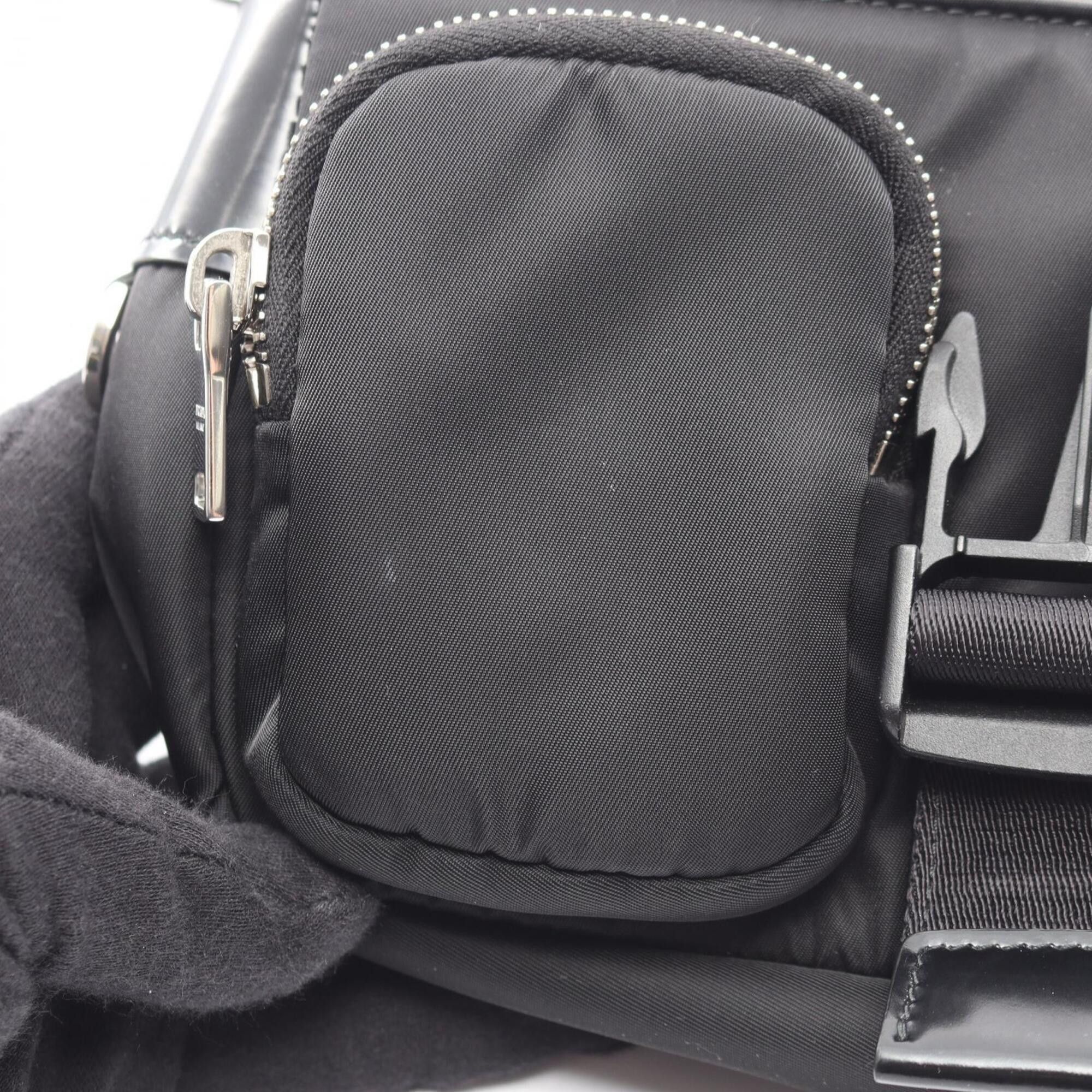 Prada Prada Shoulder Bag Handbag Nylon Leather Women's Black 1BD295 Size ONE SIZE - 5 Thumbnail