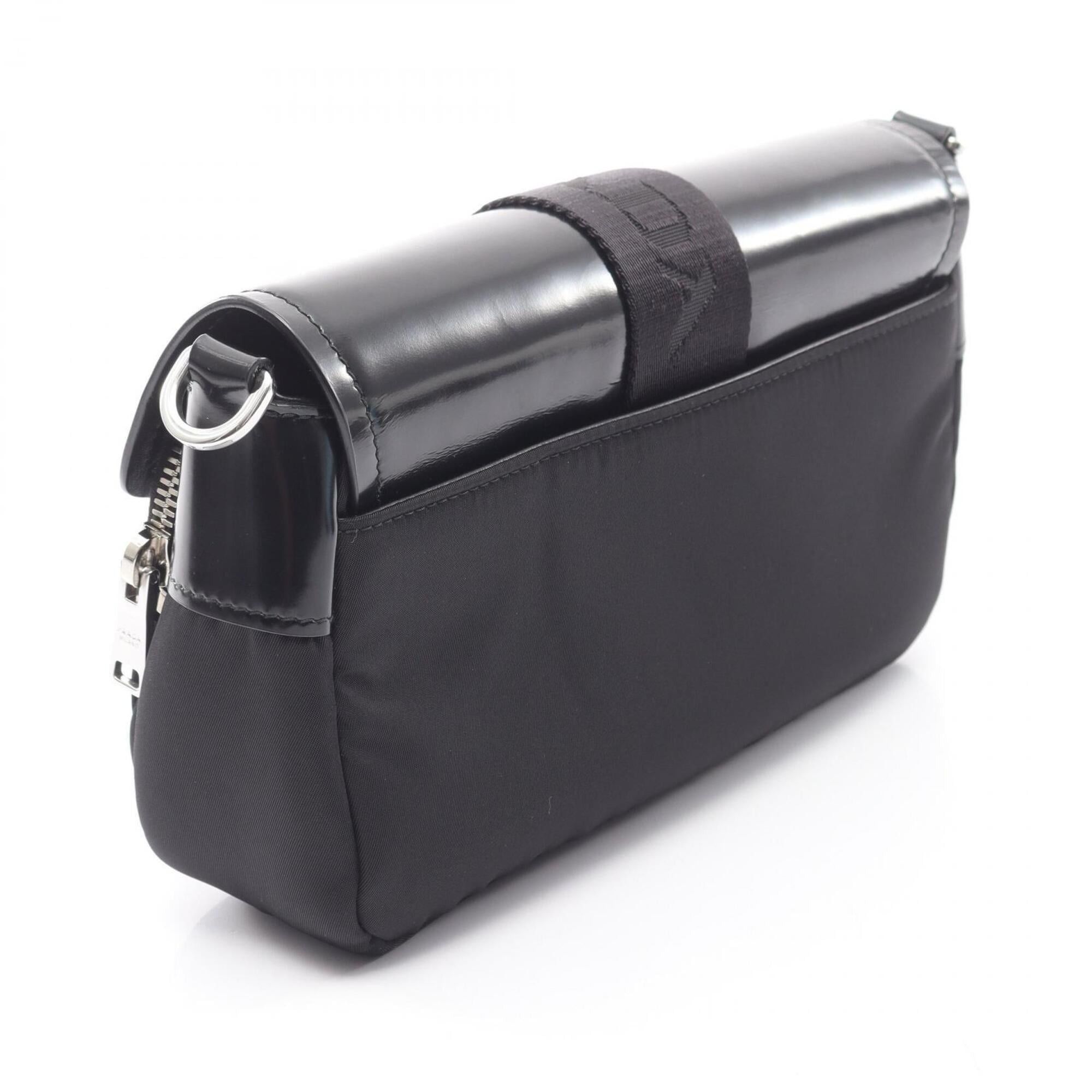 Prada Prada Shoulder Bag Handbag Nylon Leather Women's Black 1BD295 Size ONE SIZE - 2 Thumbnail