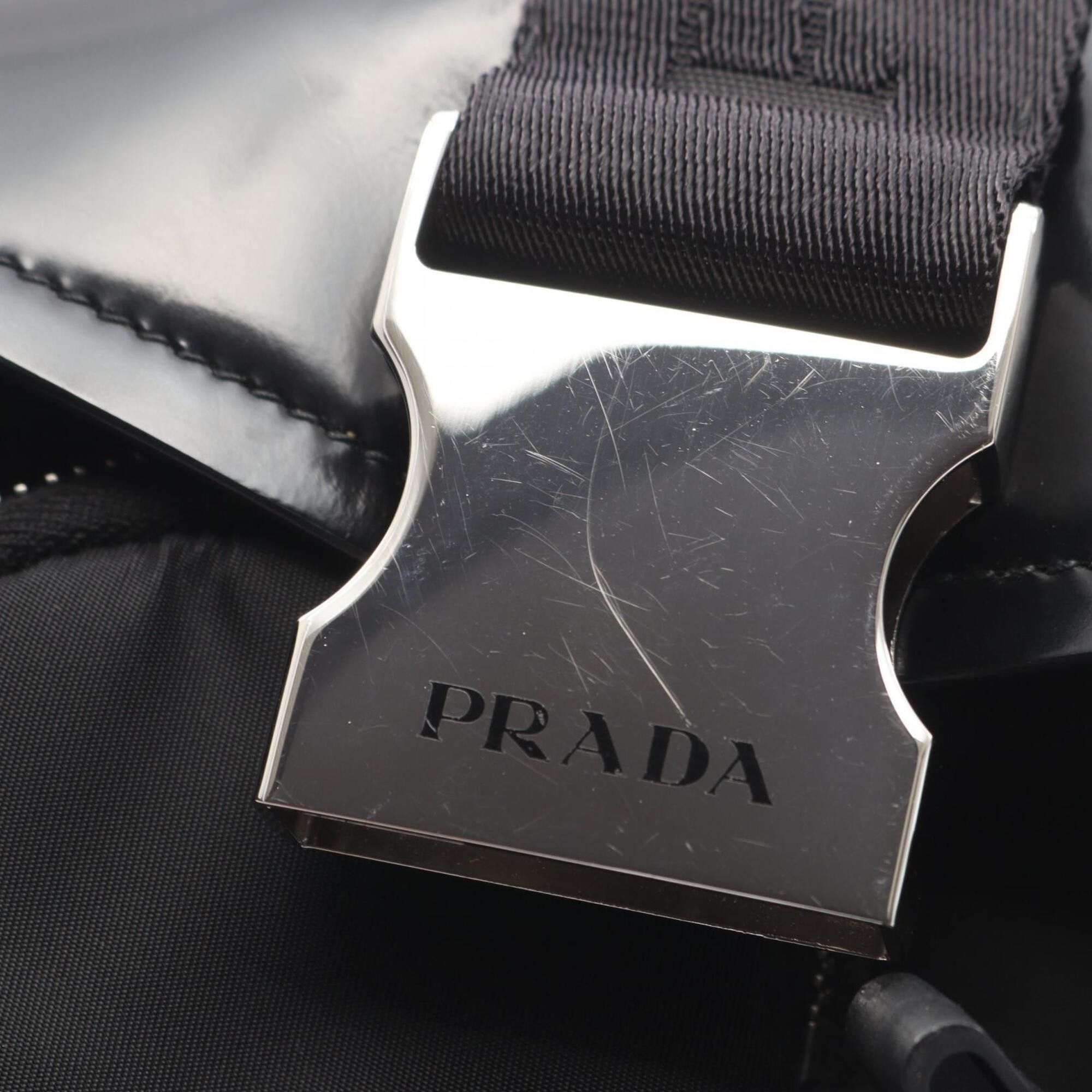 Prada Prada Shoulder Bag Handbag Nylon Leather Women's Black 1BD295 Size ONE SIZE - 9 Thumbnail