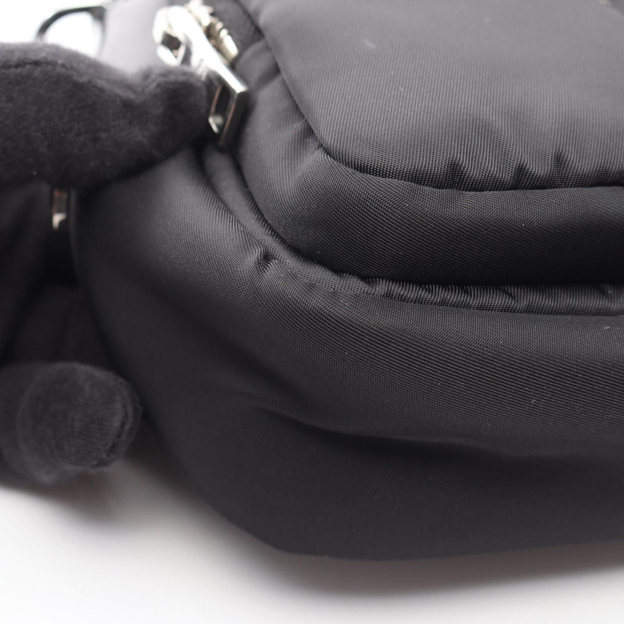 Prada Prada Shoulder Bag Handbag Nylon Leather Women's Black 1BD295 Size ONE SIZE - 6 Thumbnail