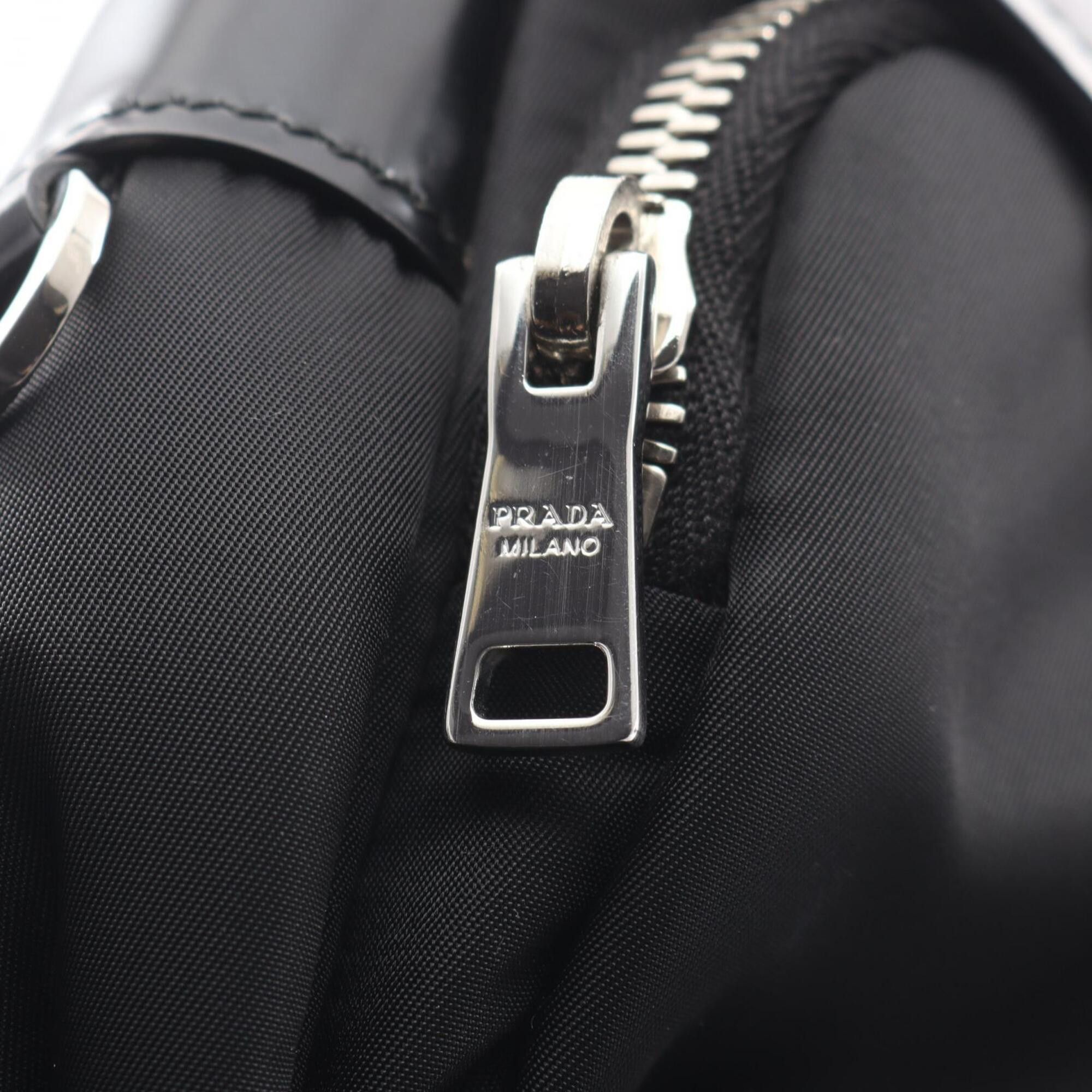 Prada Prada Shoulder Bag Handbag Nylon Leather Women's Black 1BD295 Size ONE SIZE - 10 Thumbnail