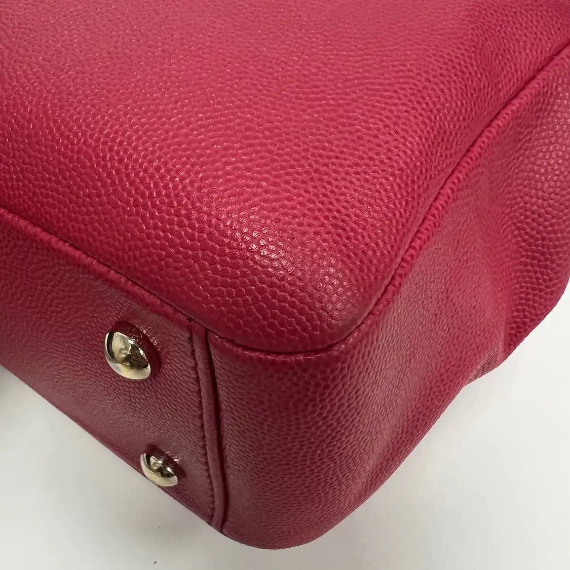 Chanel CHANEL BUSINESS AFFINITY Medium red pebbled cowhide leather quilted shoulder bag Size ONE SIZE - 8 Thumbnail