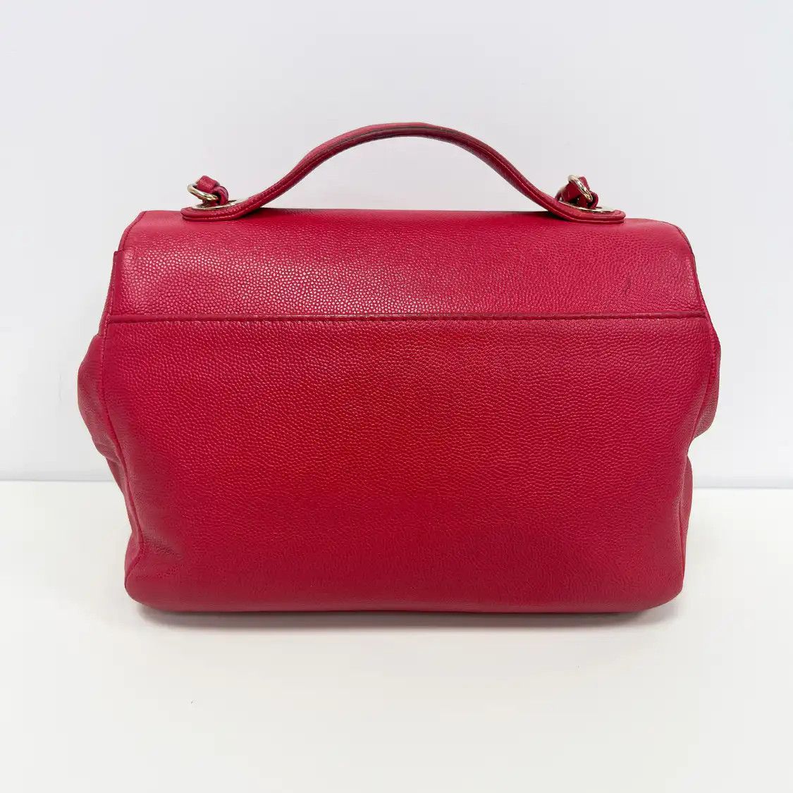 Chanel CHANEL BUSINESS AFFINITY Medium red pebbled cowhide leather quilted shoulder bag Size ONE SIZE - 2 Thumbnail