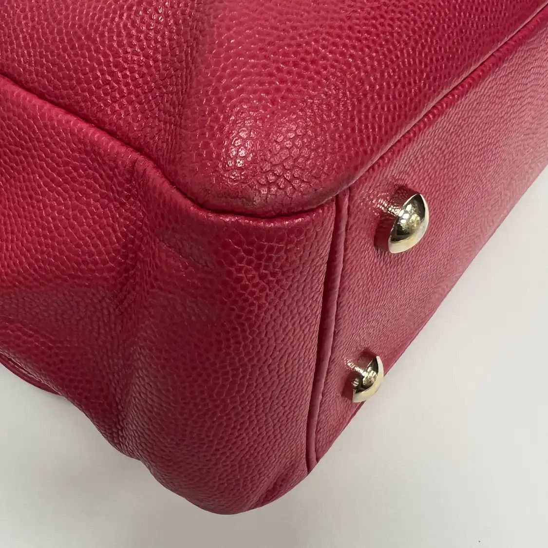 Chanel CHANEL BUSINESS AFFINITY Medium red pebbled cowhide leather quilted shoulder bag Size ONE SIZE - 13 Thumbnail