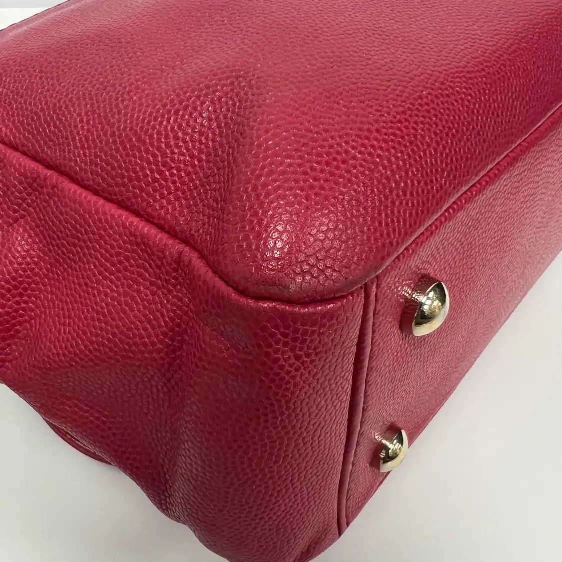 Chanel CHANEL BUSINESS AFFINITY Medium red pebbled cowhide leather quilted shoulder bag Size ONE SIZE - 7 Thumbnail