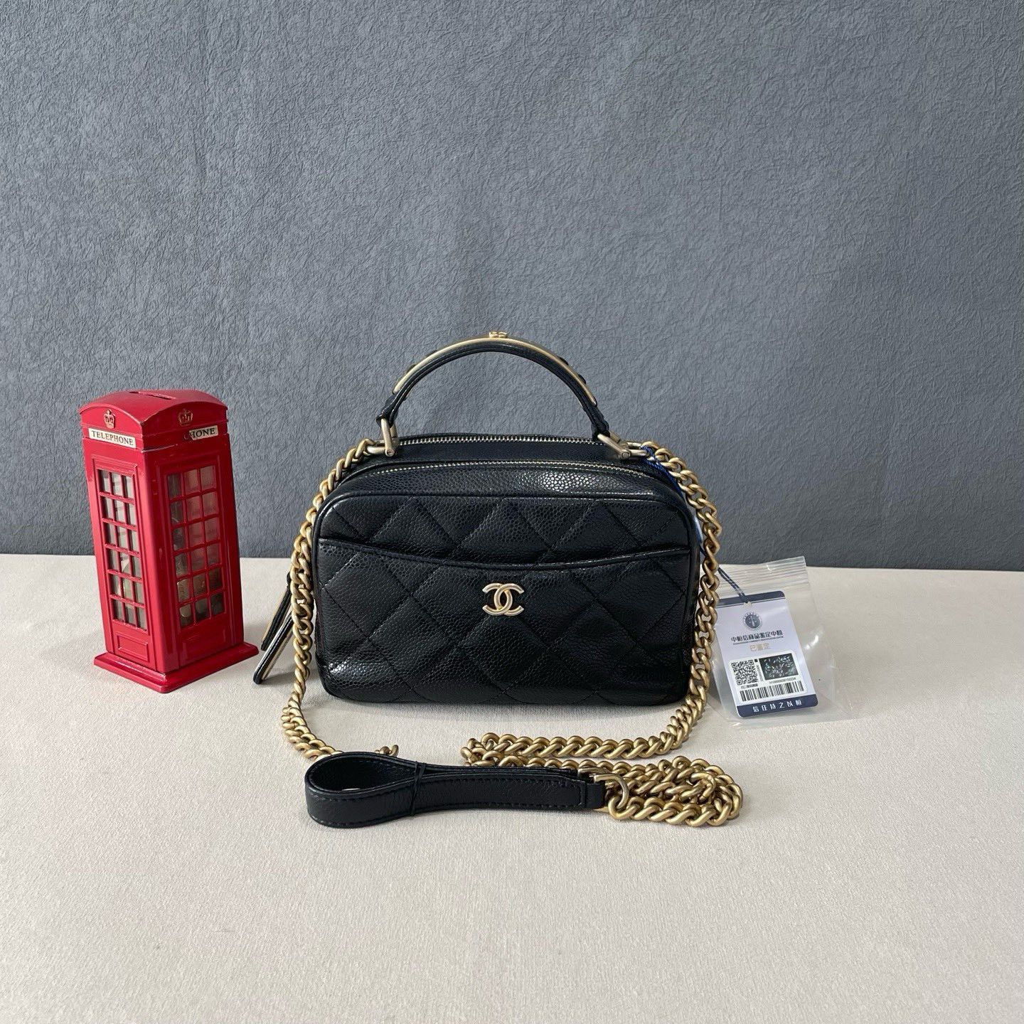 Chanel Chanel Quilted Caviar Camera Case Bag Size ONE SIZE Size ONE SIZE - 3 Thumbnail