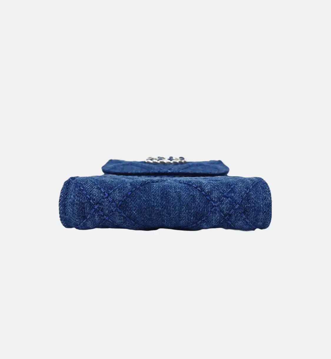 Chanel CHANEL CHAIN INFINITY TOP HANDLE blue denim quilted shoulder bag crossbody bag g Size ONE SIZE - 6 Thumbnail