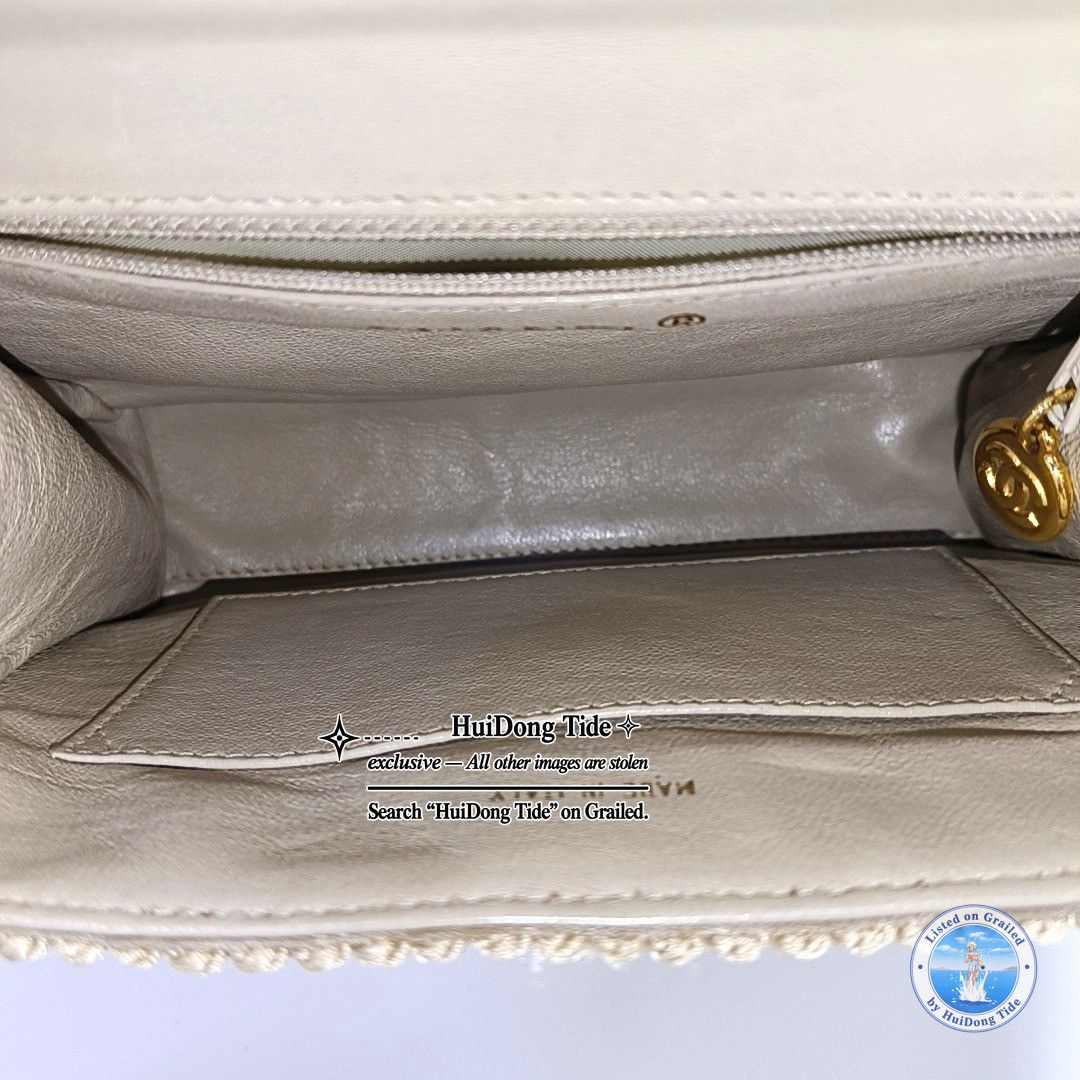 Chanel CHANEL Woven Fabric Handle Bag Beige Size ONE SIZE Size ONE SIZE - 7 Thumbnail