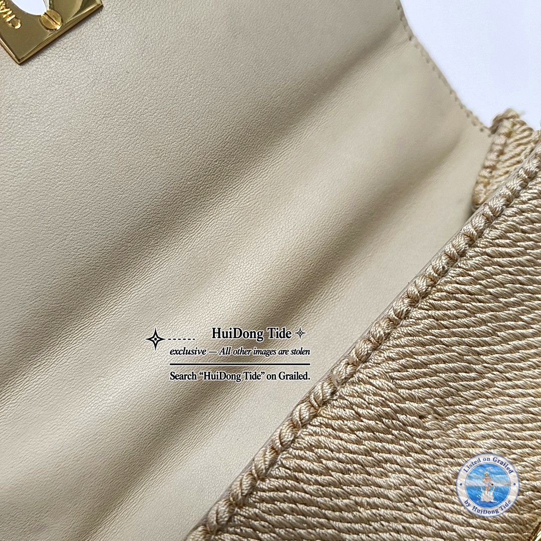 Chanel CHANEL Woven Fabric Handle Bag Beige Size ONE SIZE Size ONE SIZE - 11 Thumbnail