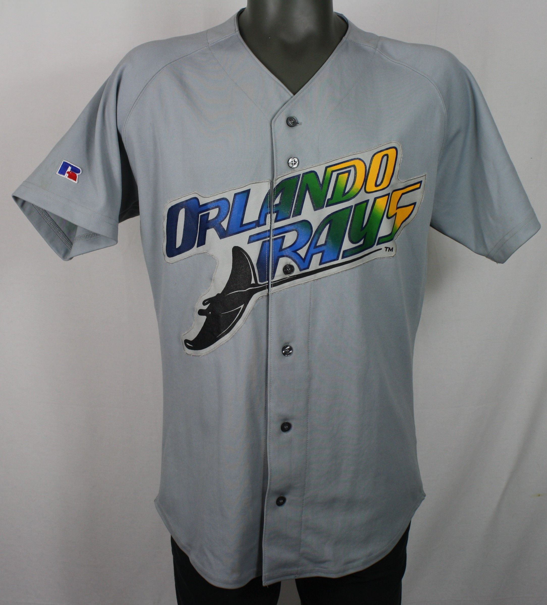 Russell Athletic, Shirts, Vintage Usa Made Russell Athletic Tampa Bay Devil  Rays Mlb Jersey Xl