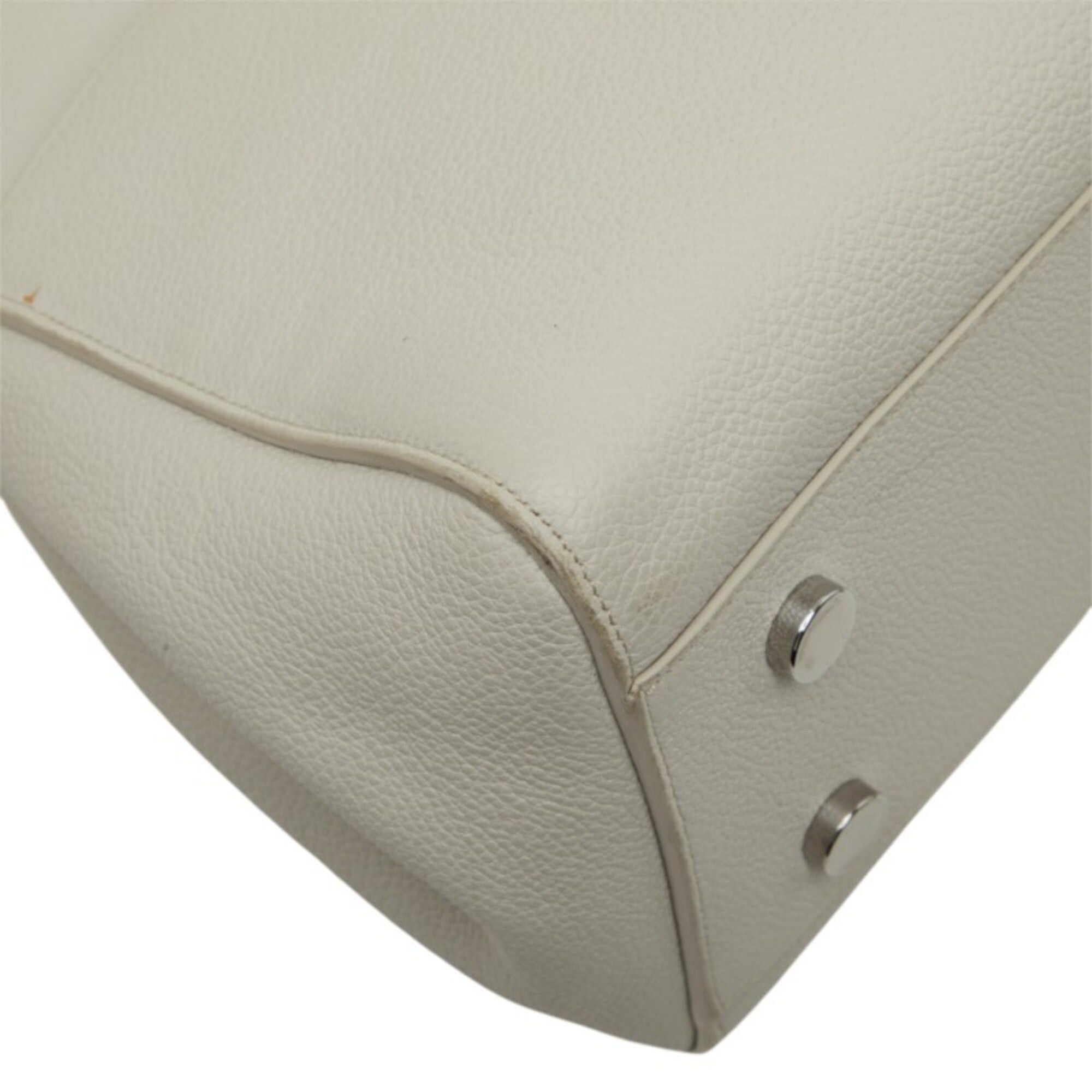 Saint Laurent Paris Saint Laurent Cabas Rive Gauche Handbag Shoulder Bag 2-way 400413 Light Gray Leather Women's SAINT LAURENT Size ONE SIZE - 7 Thumbnail