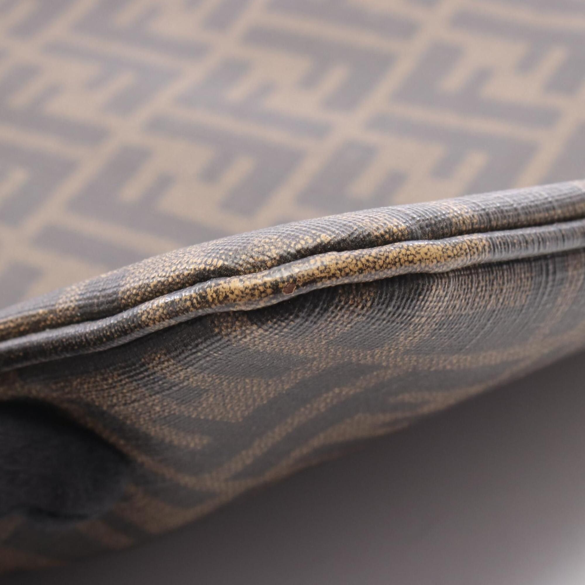 Fendi Fendi Zucca Shoulder Bag/Handbag, Coated Canvas, Men's/Women's, Brown/Black, 7VA207 Size ONE SIZE - 7 Thumbnail