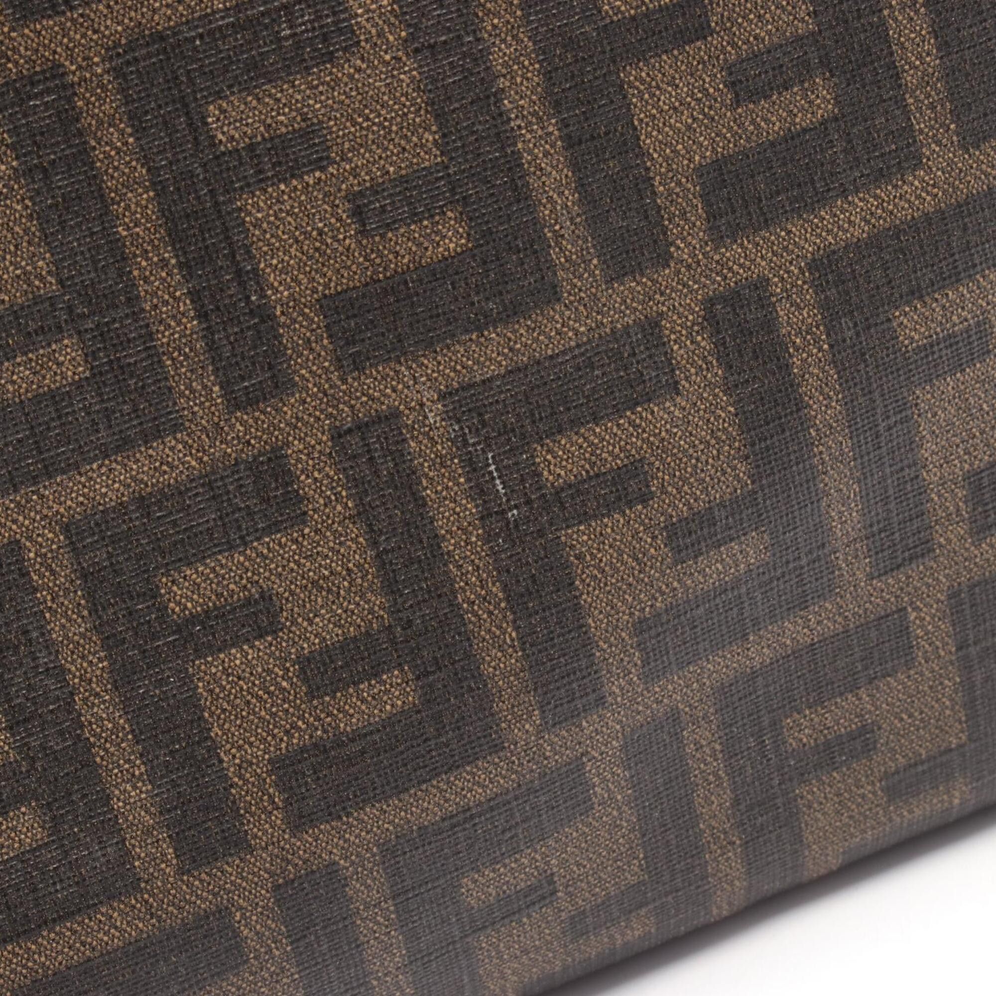 Fendi Fendi Zucca Shoulder Bag/Handbag, Coated Canvas, Men's/Women's, Brown/Black, 7VA207 Size ONE SIZE - 6 Thumbnail