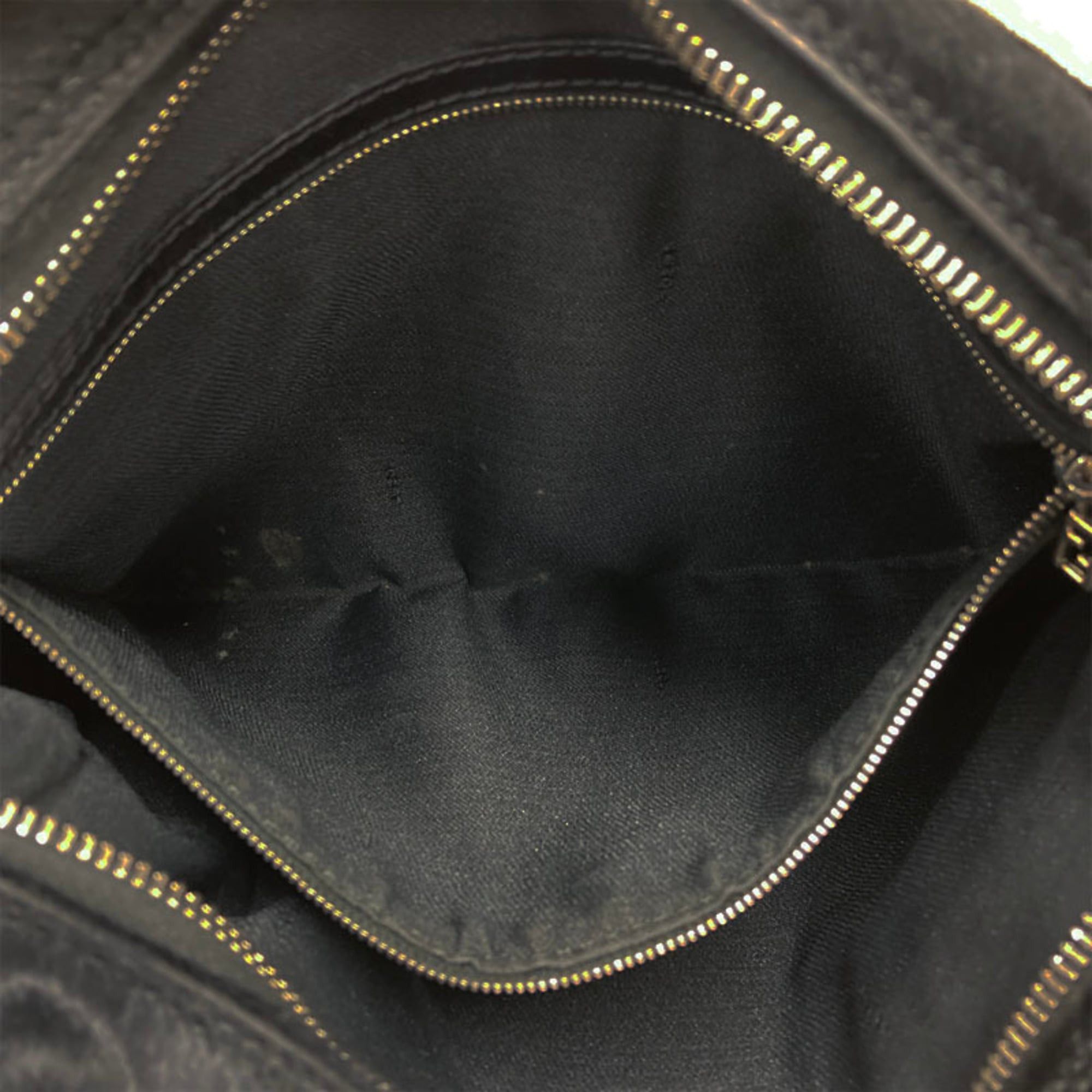 Fendi Fendi FF Logo One-Shoulder Bag, Black Calfskin Leather, Women's FENDI Size ONE SIZE - 13 Thumbnail
