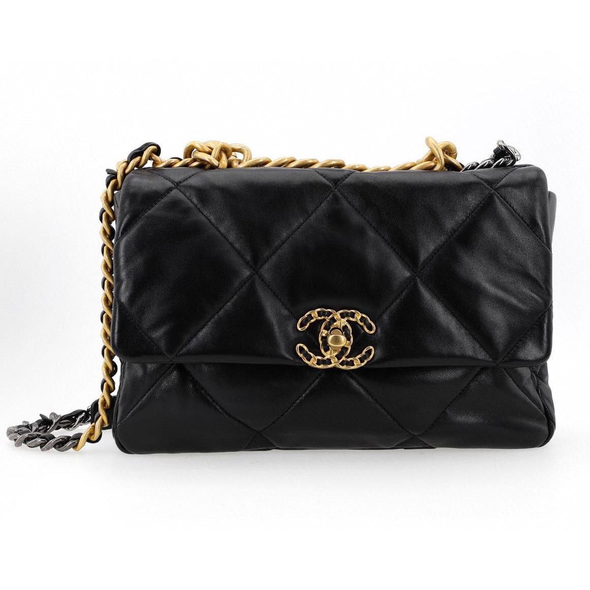 Chanel Chanel 19 Medium Quilted Lambskin Flap Bag Black Size ONE SIZE - 2 Thumbnail